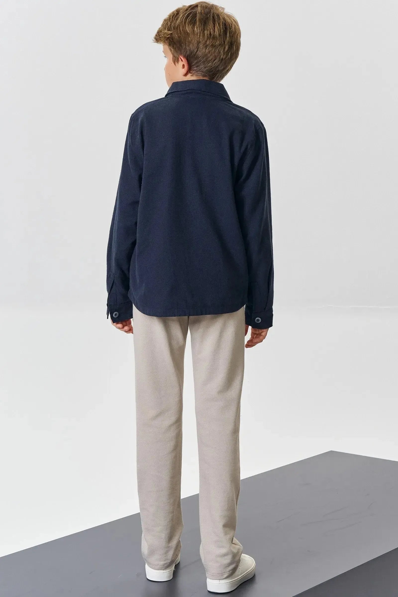 Jaqueta em Flanela Melange 90961 Johnny Fox Teen Menino