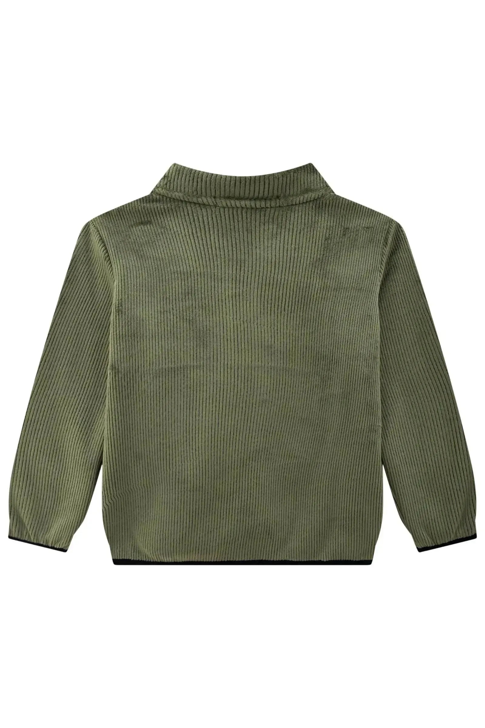 Jaqueta em Fleece Cotelê Dublado com Pelo Carneirinho 89513 LucBoo Bebê Menino