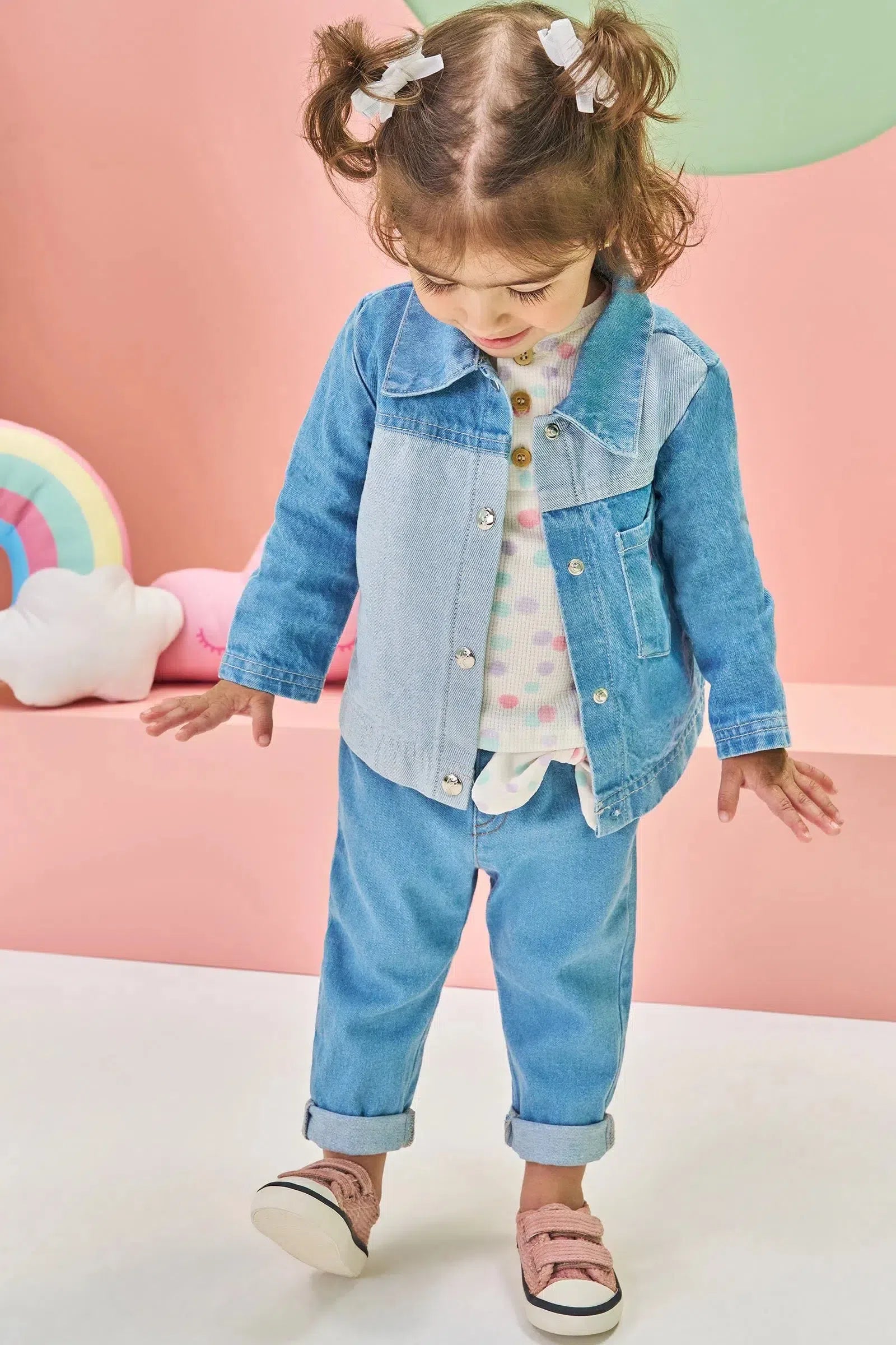 Jaqueta em Jeans Arkansas 80322 Kukiê Bebê Menina