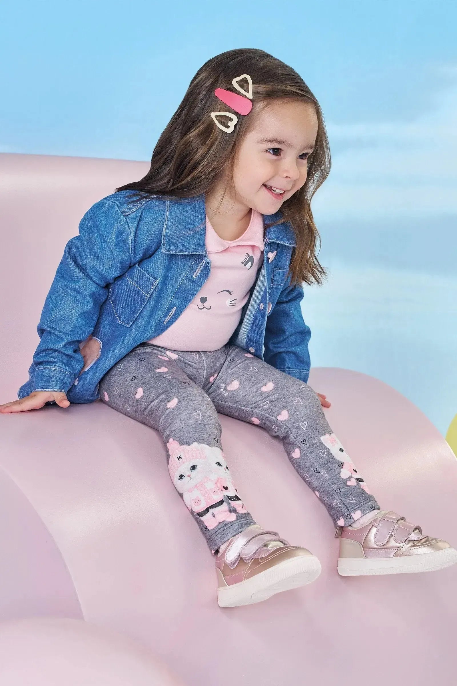 Jaqueta em Jeans Arkansas 90883 Kukiê Infantil Menina