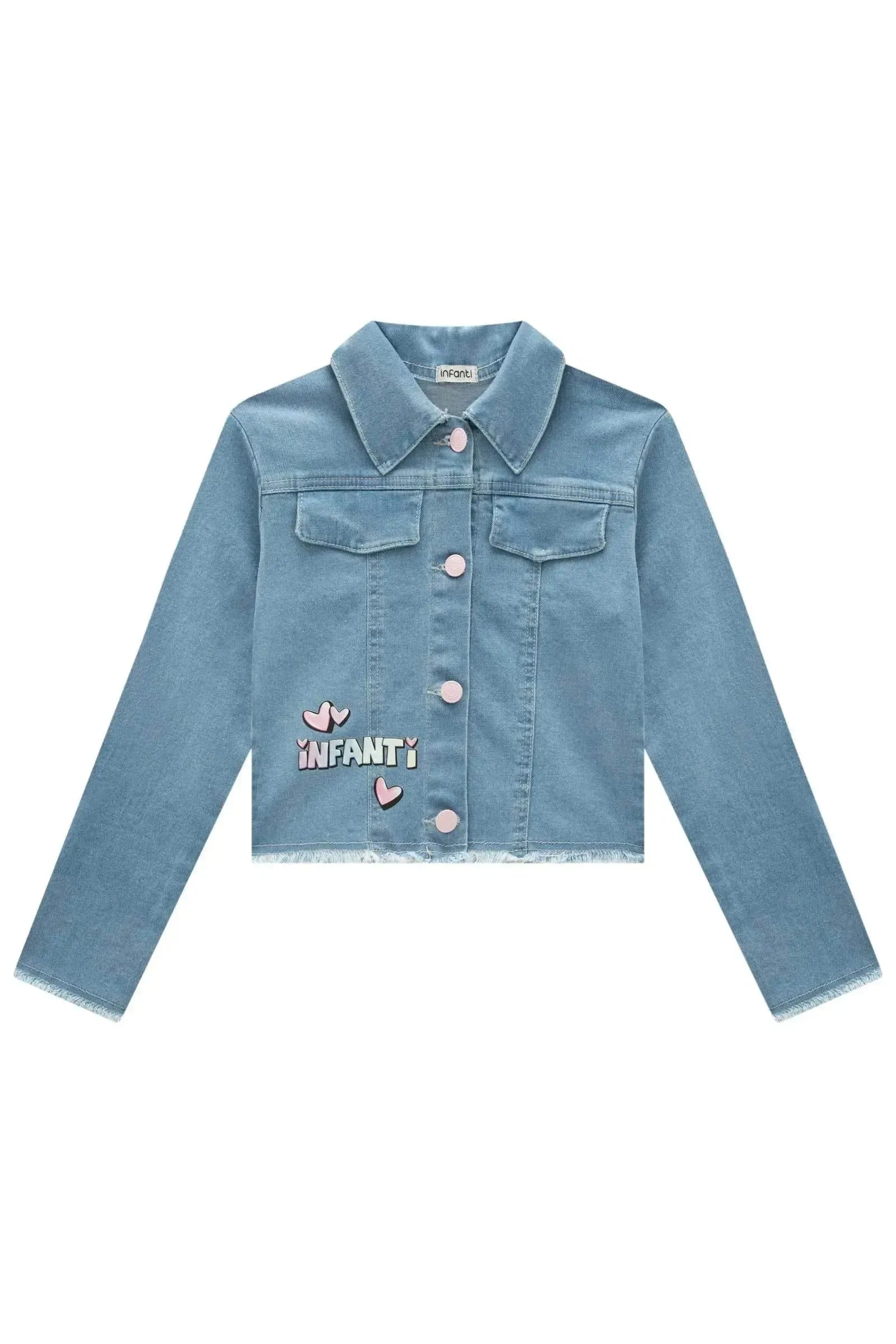 Jaqueta em Jeans com Elastano 90793 Infanti Infantil Menina
