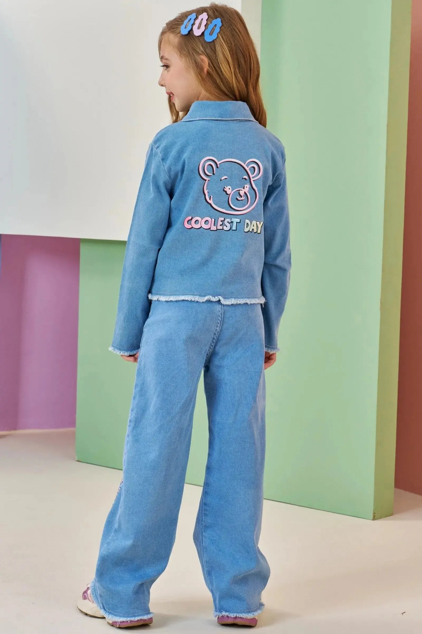 Jaqueta em Jeans com Elastano 90793 Infanti Infantil Menina