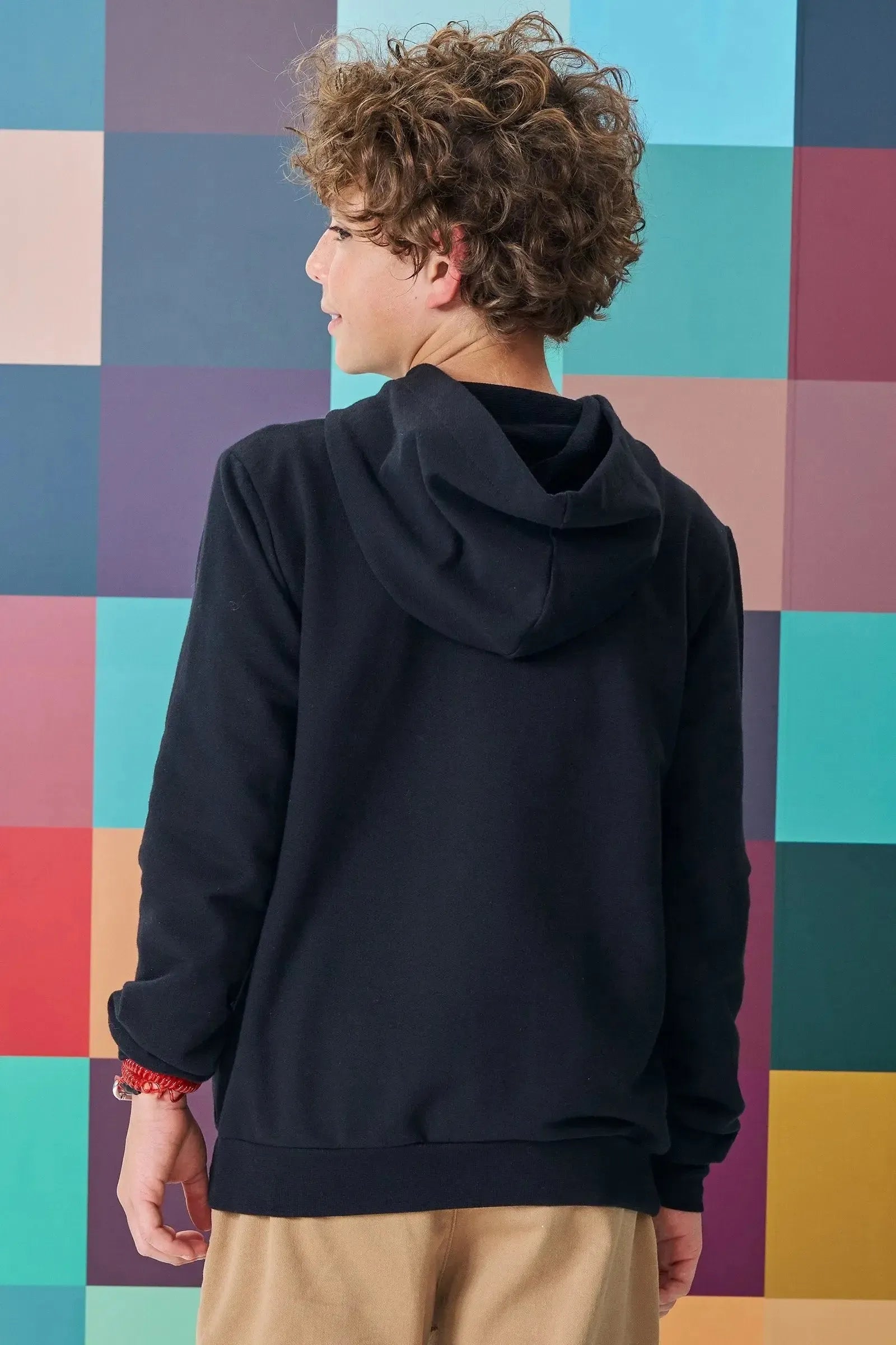 Jaqueta em Moletom sem Pelúcia 89131 Johnny Fox Teen Menino