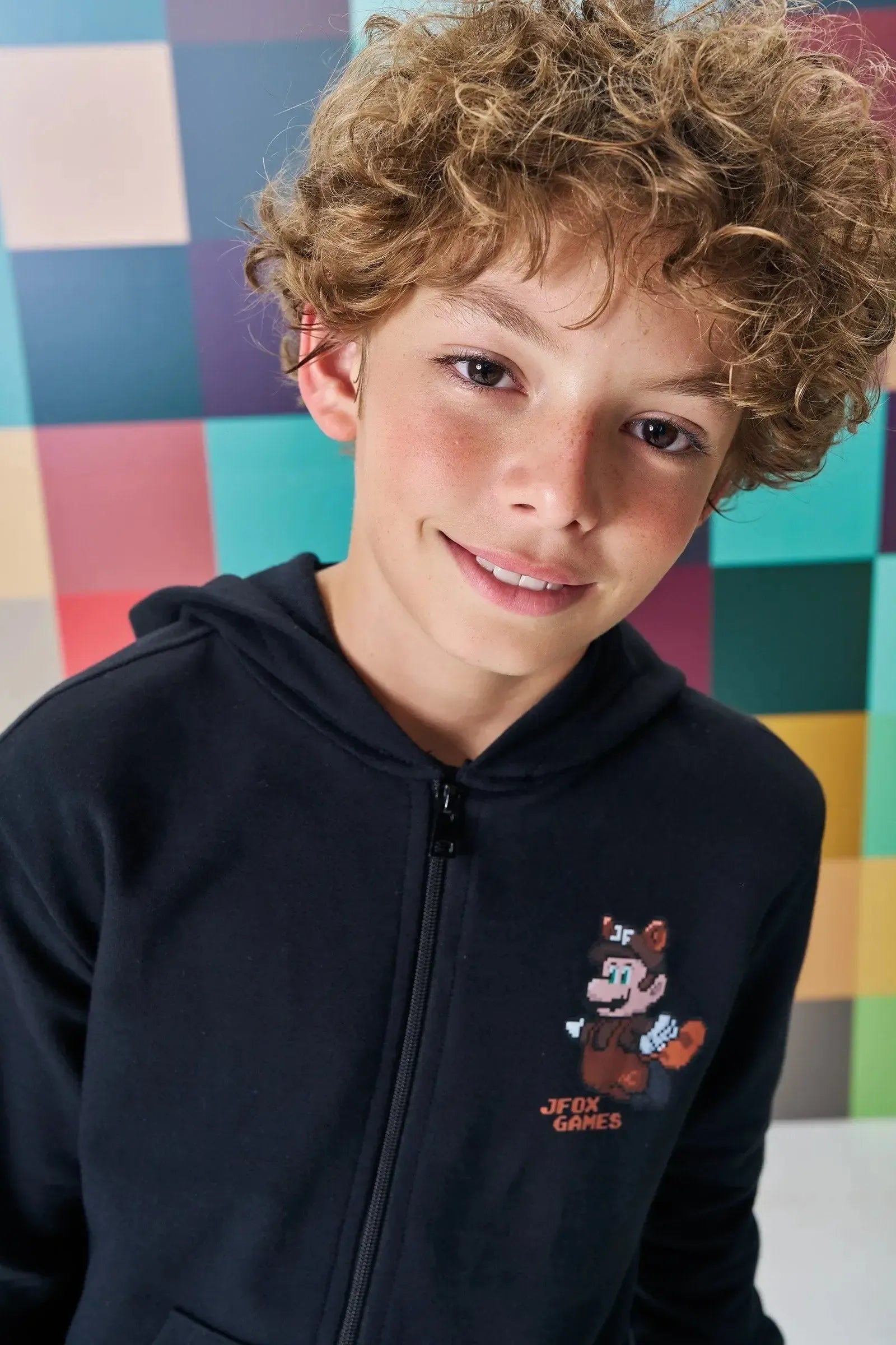 Jaqueta em Moletom sem Pelúcia 89131 Johnny Fox Teen Menino