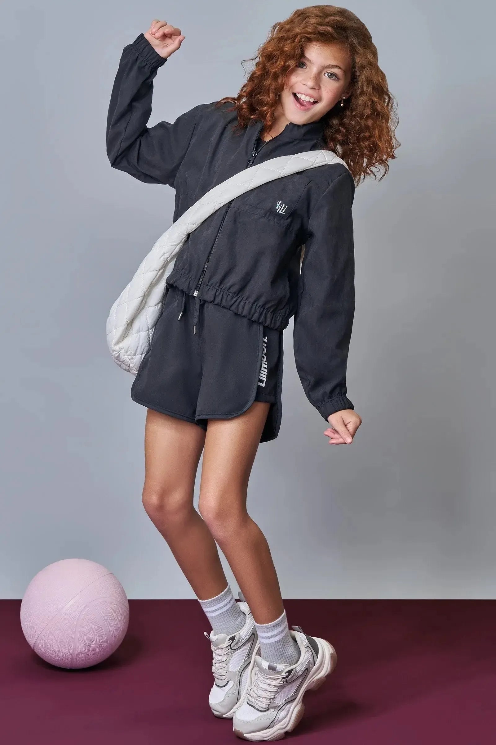 Jaqueta em Nylon Taslon 92289 Lilimoon Teen Menina