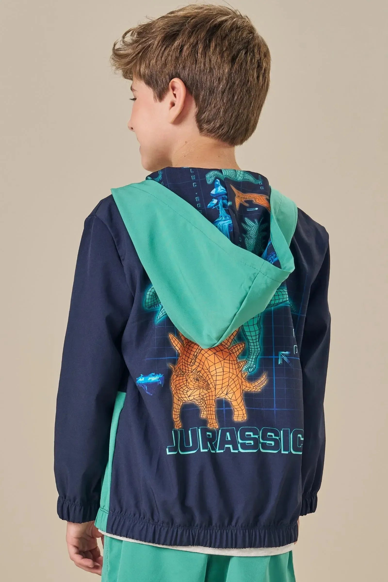 Jaqueta em Nylon Tecnospan com Elastano 85109 LucBoo Infantil Menino