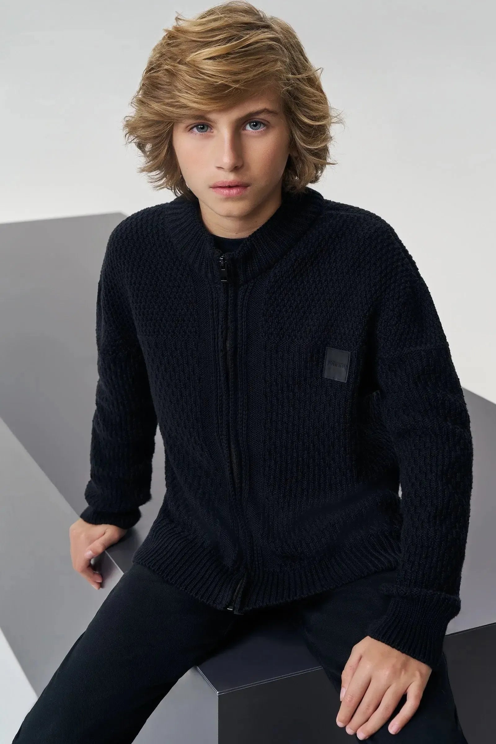 Jaqueta em Tricot 100% Algodão 87704 Johnny Fox Teen Menino