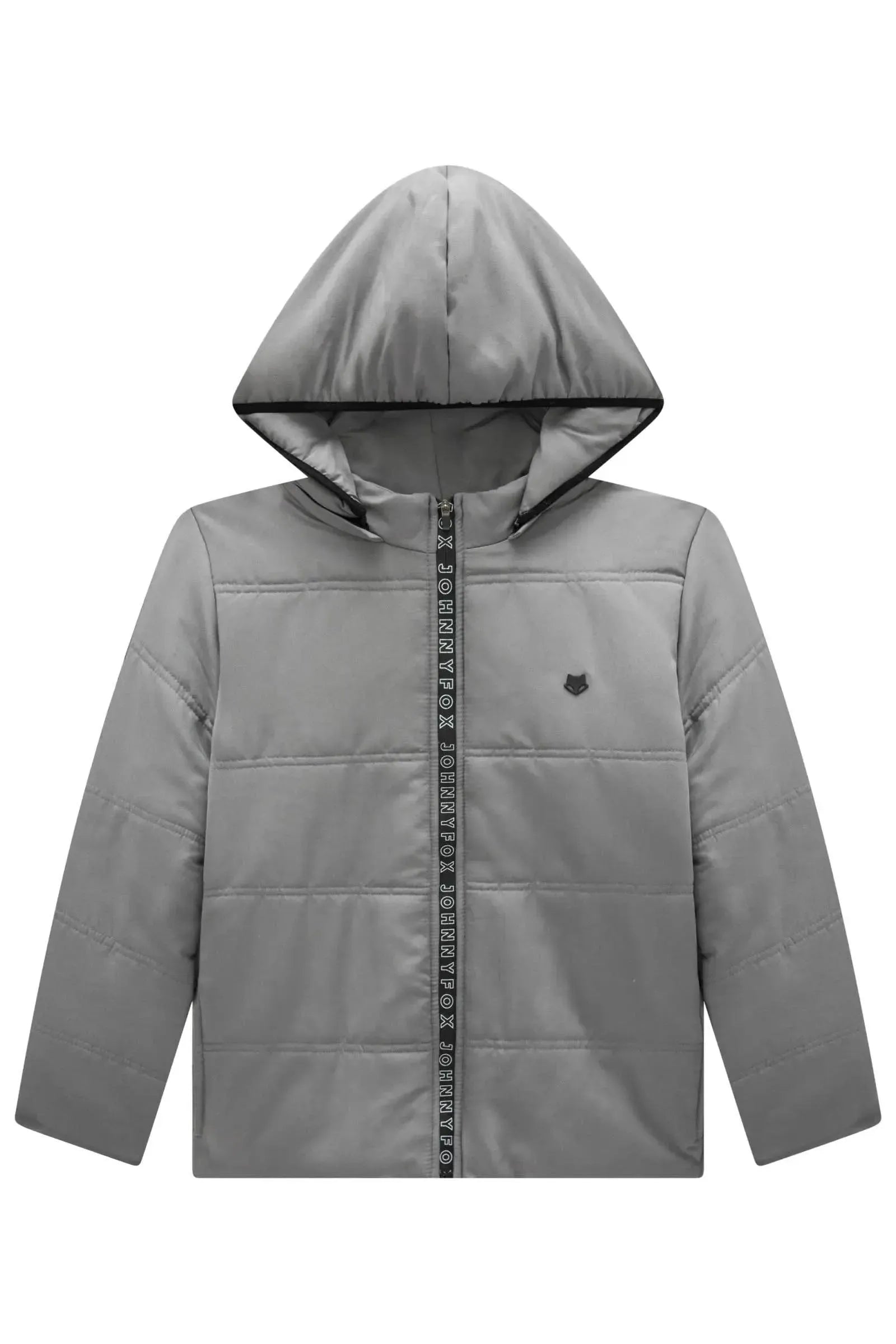 Jaqueta Puffer com Capuz Removível em Nylon Bora 90958 Johnny Fox Teen Menino