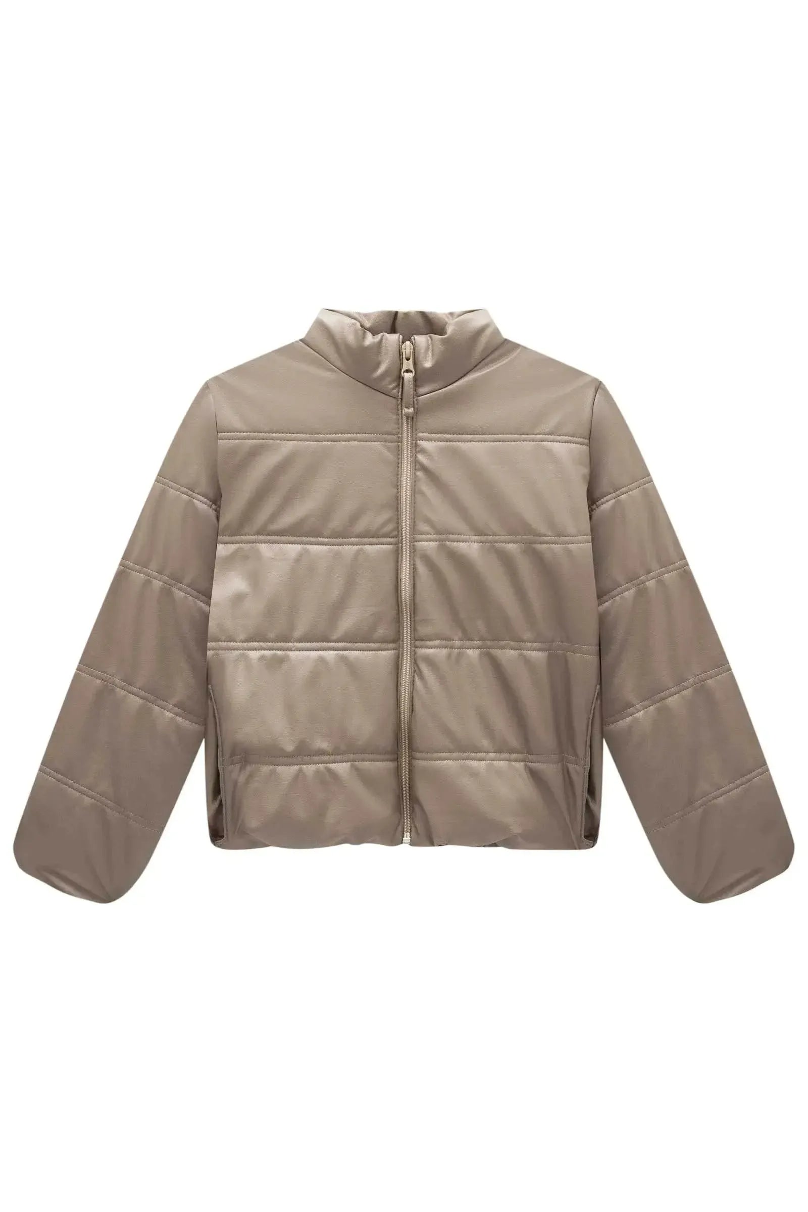 Jaqueta Puffer em Couro Sintético 90181 Vic&Vicky Teen Menina