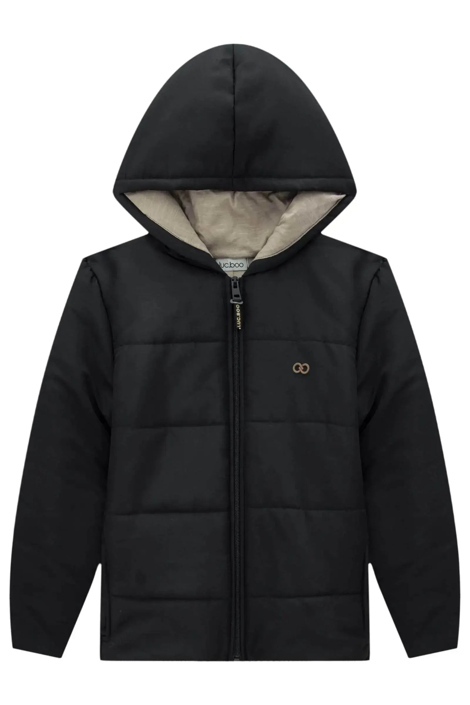 Jaqueta Puffer em Nylon Bora e Forro em Meia Malha 89470 LucBoo Infantil Menino