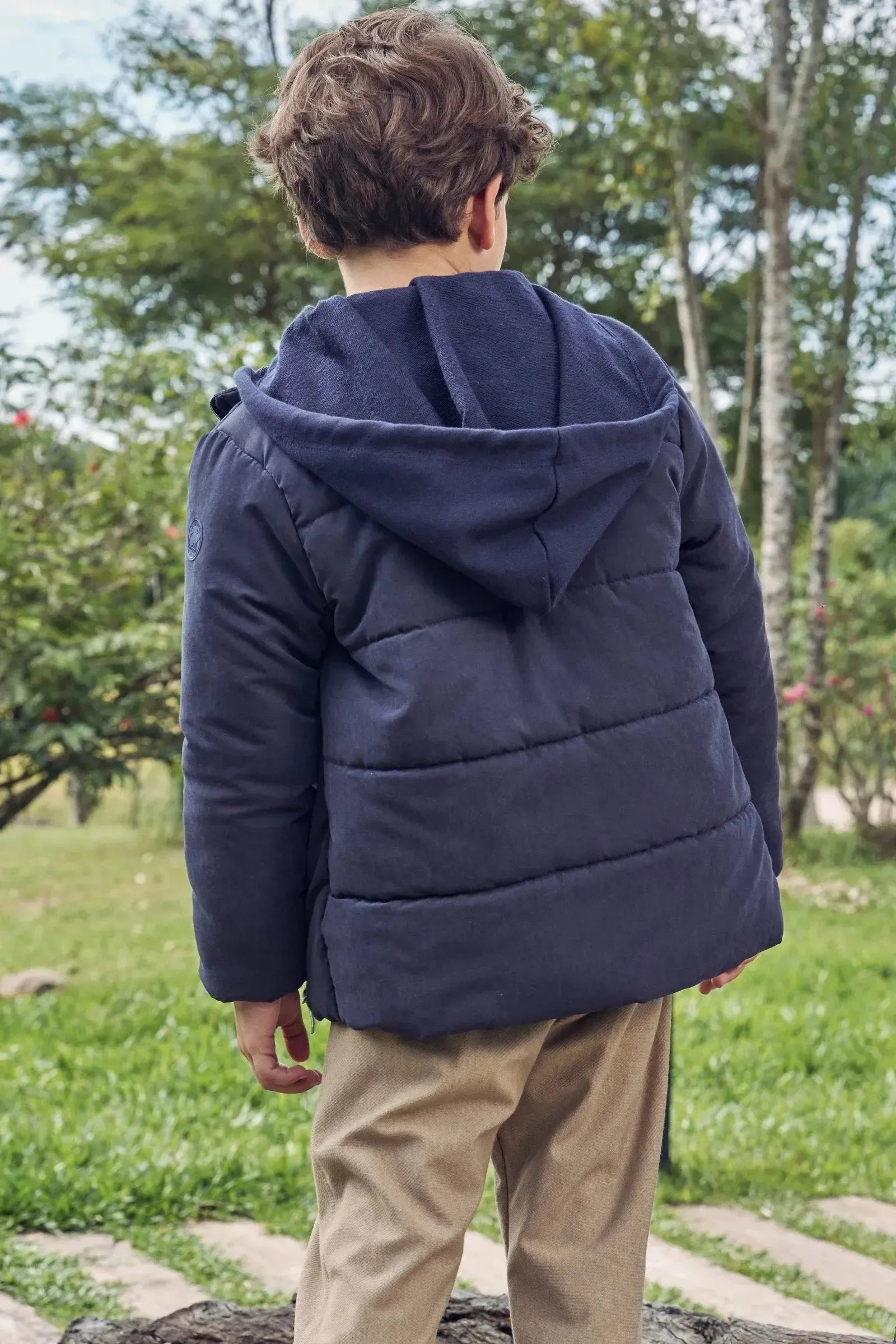 Jaqueta Puffer em Tecido Cupro 89540 LucBoo Infantil Menino