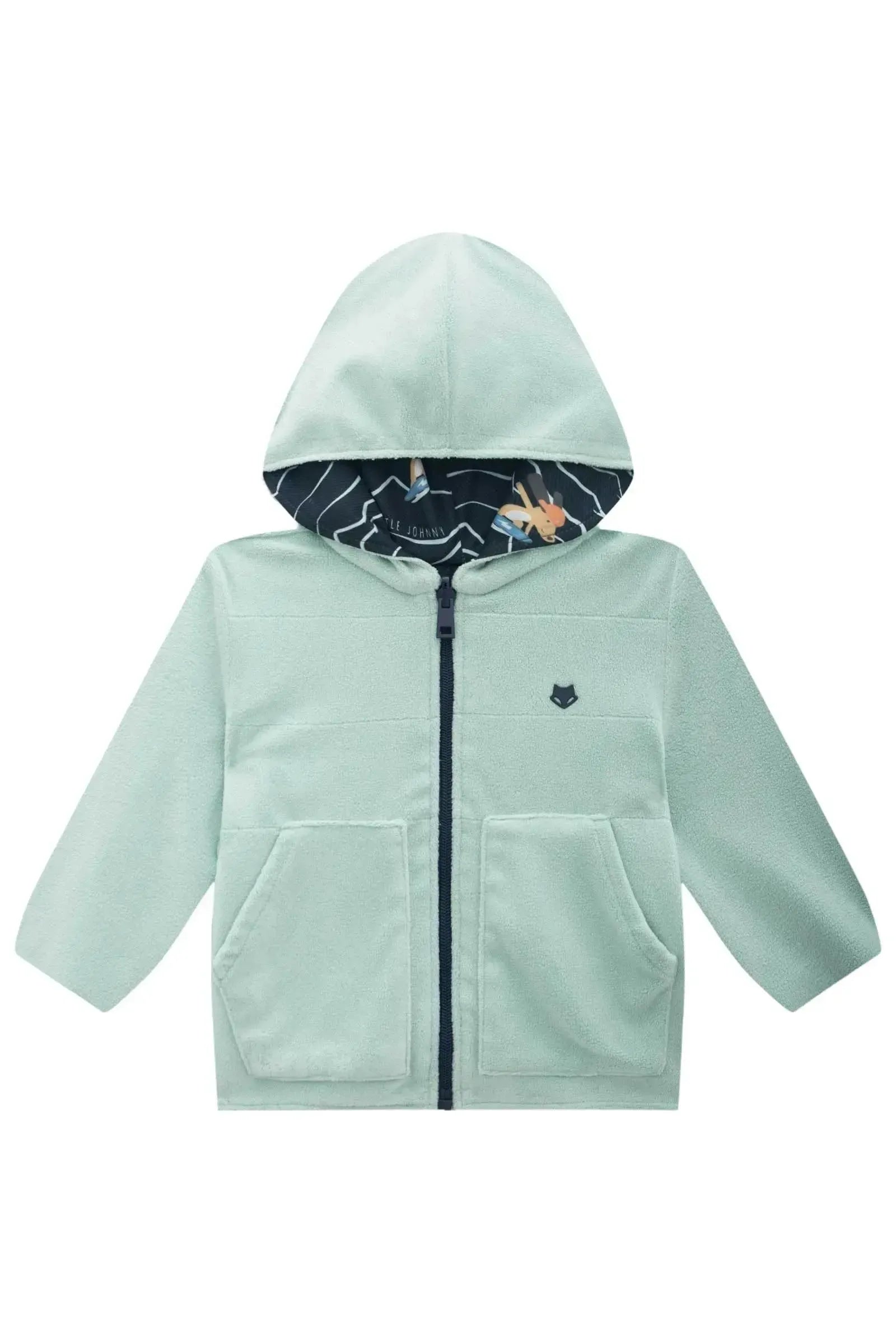 Jaqueta Reversível em Nylon Aspen e Fleece com Elastano 92363 Johnny Fox Bebê Menino