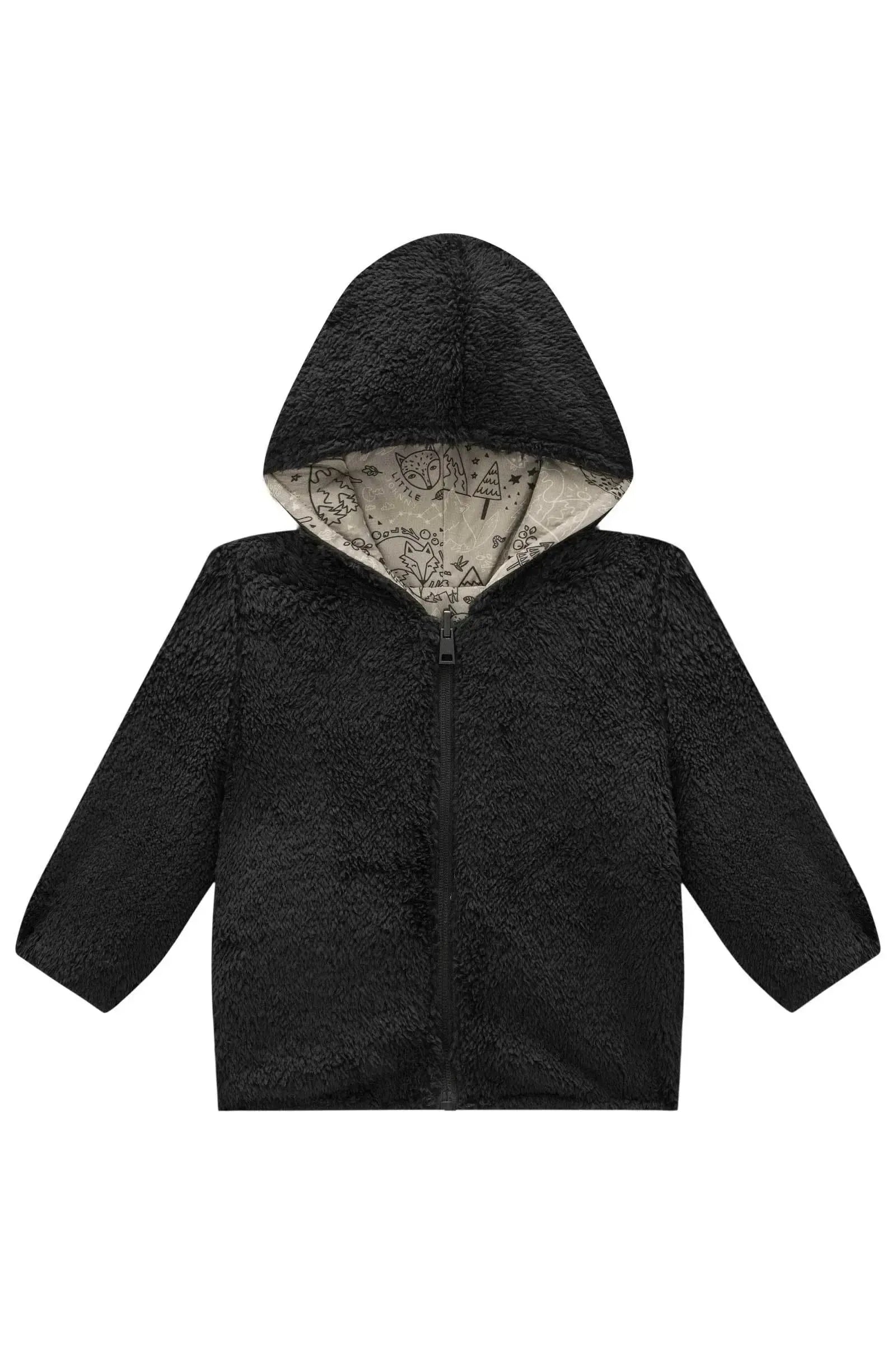Jaqueta Reversível em Nylon Aspen e Pelo Carneirinho 92328 Johnny Fox Bebê Menino