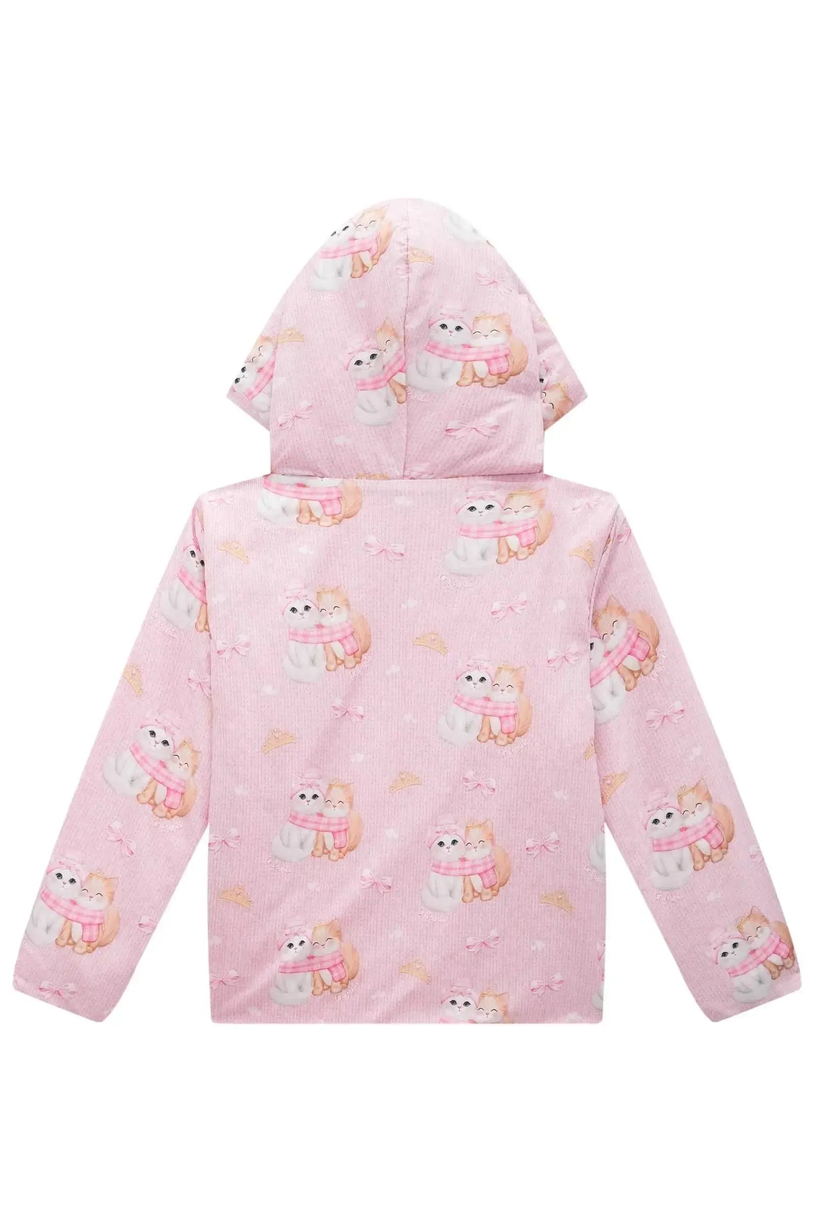 Jaqueta Reversível em Nylon e Pelo Carneirinho 89763 Infanti Infantil Menina