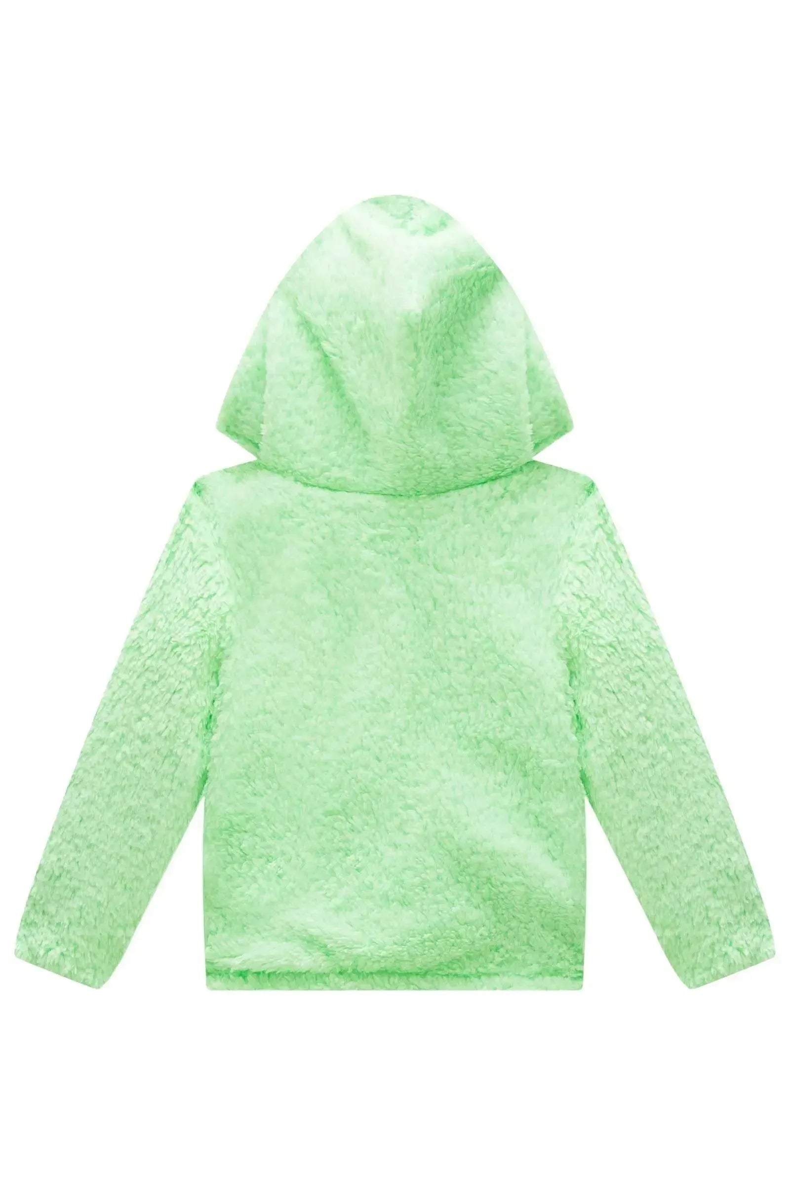 Jaqueta Reversível em Nylon e Pelo Carneirinho Dublado 91098 Infanti Bebê Menina