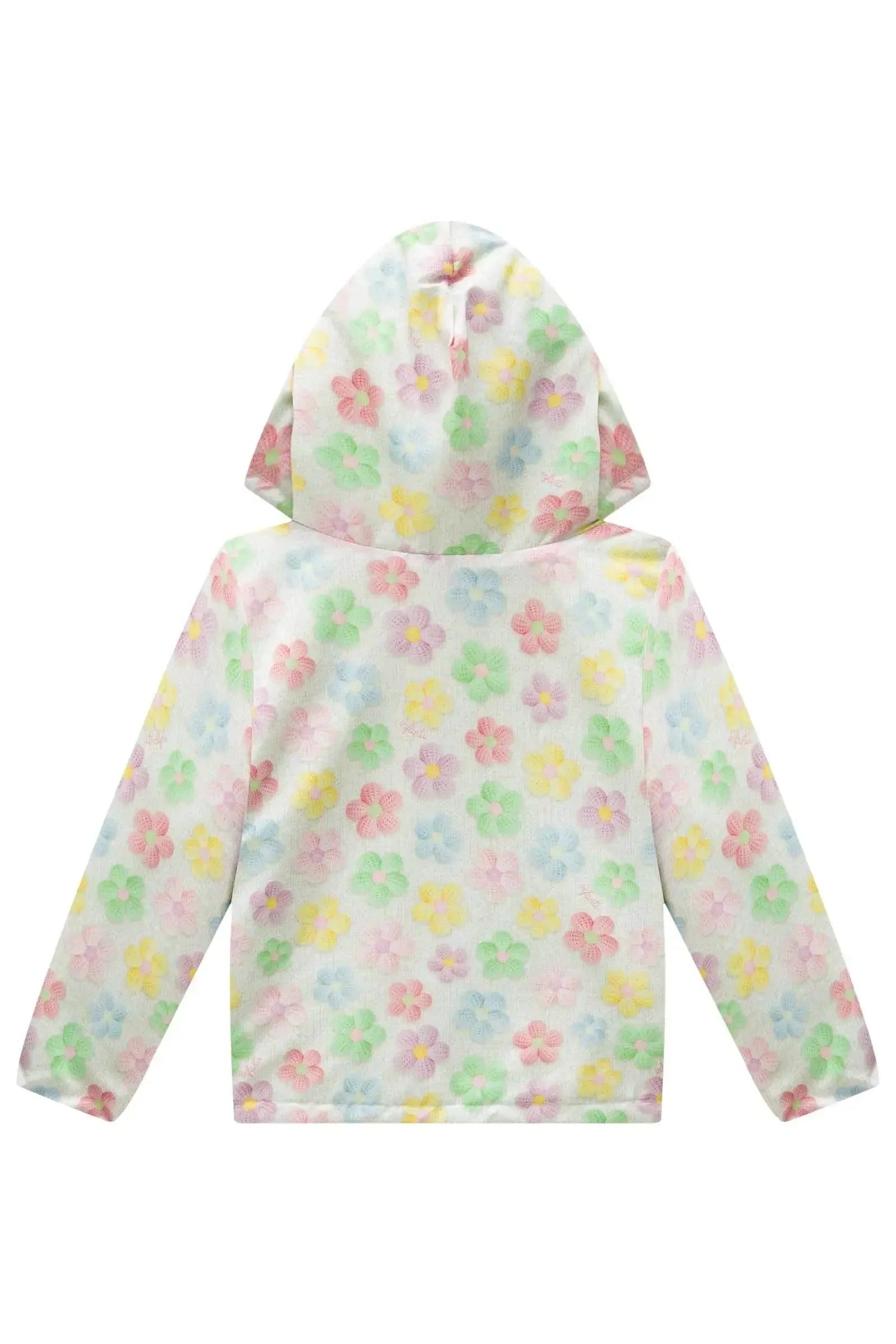 Jaqueta Reversível em Nylon e Pelo Carneirinho Dublado 91098 Infanti Bebê Menina