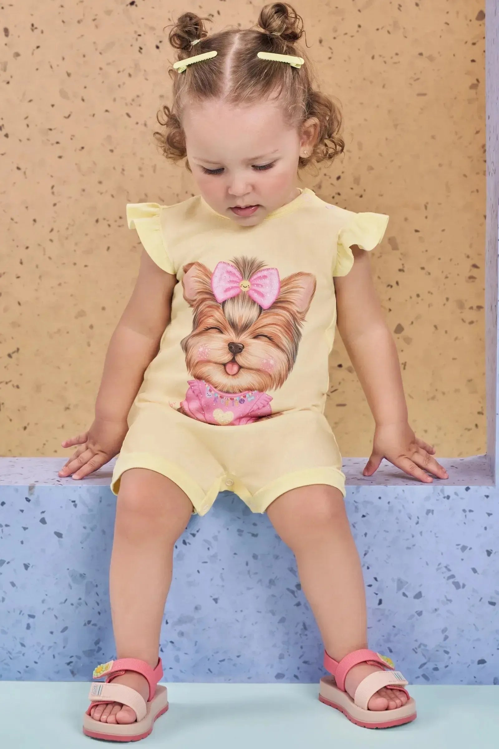 Macacão em Cotton 88742 Kukiê Bebê Menina