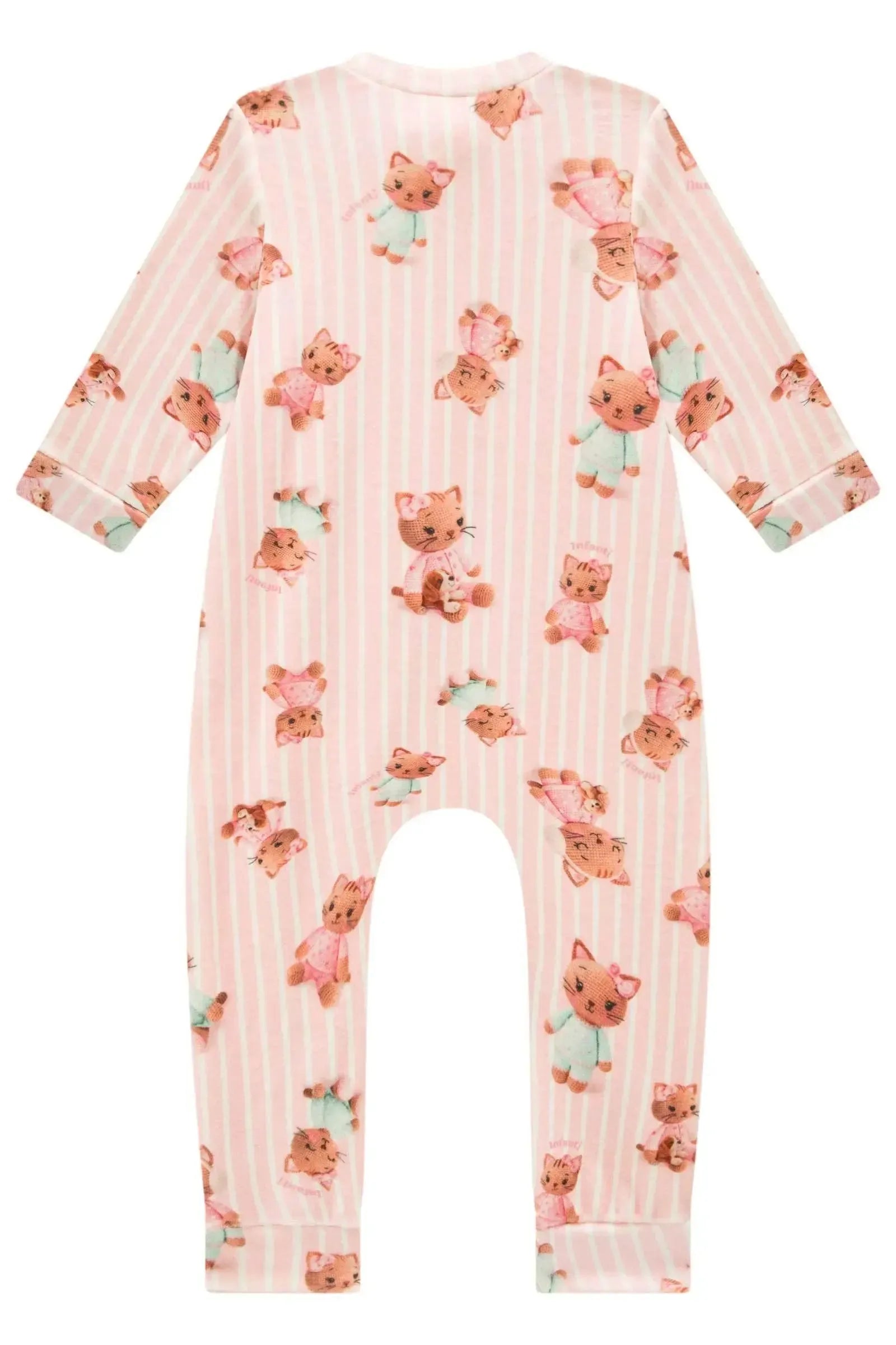 Macacão em Fleece Luxo 89818 Infanti Bebê Menina