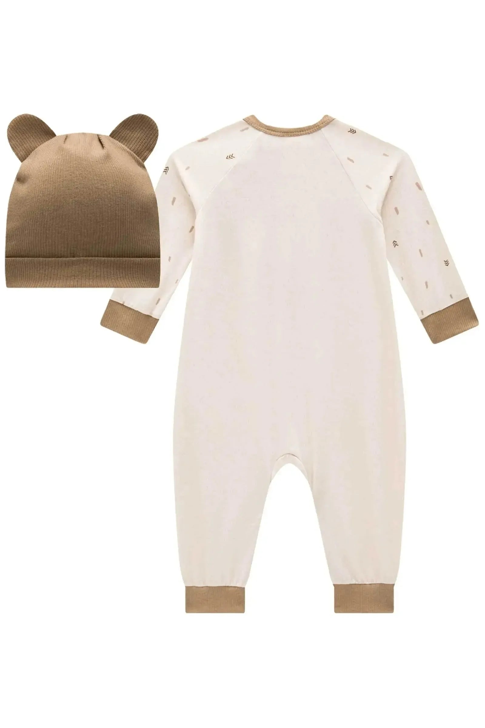 Macacão em Malha Comfy e Gorro em Canelado Liz 89502 LucBoo