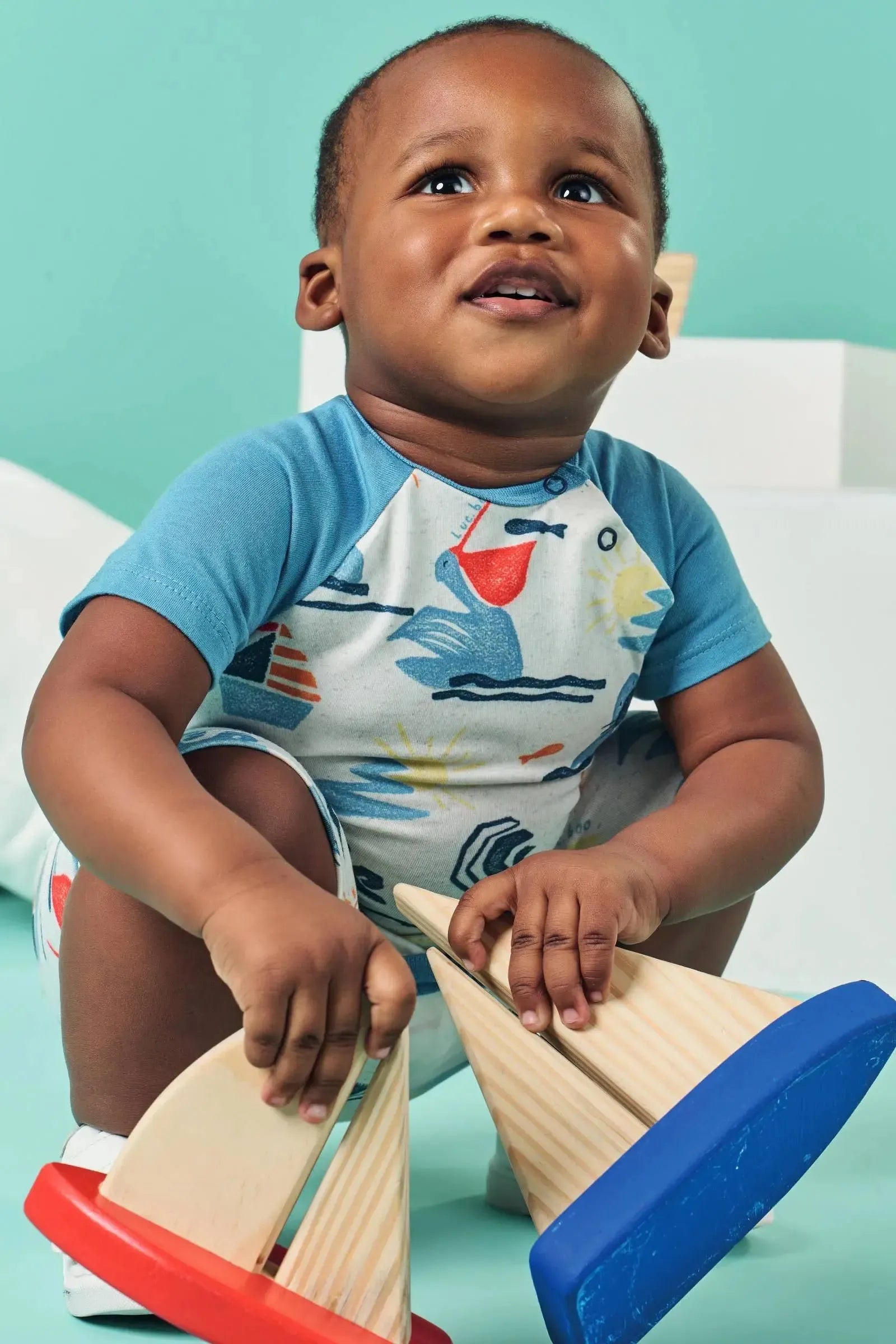 Macacão em Malha Power e Meia Malha 82910 LucBoo Bebê Menino