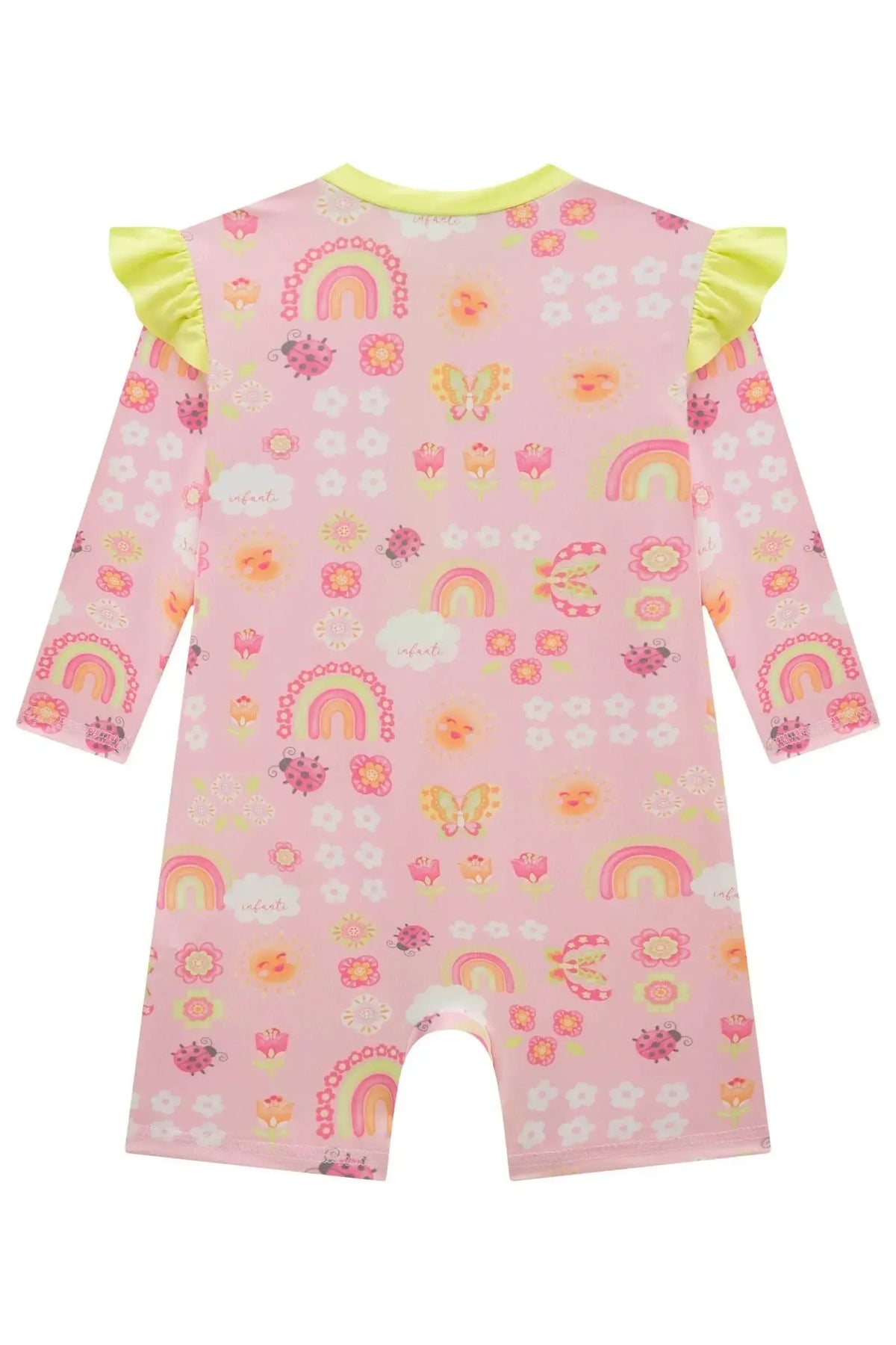 Macacão em Malha UV Dry com Proteção UV 50+ 99154 Infanti Bebê Menina