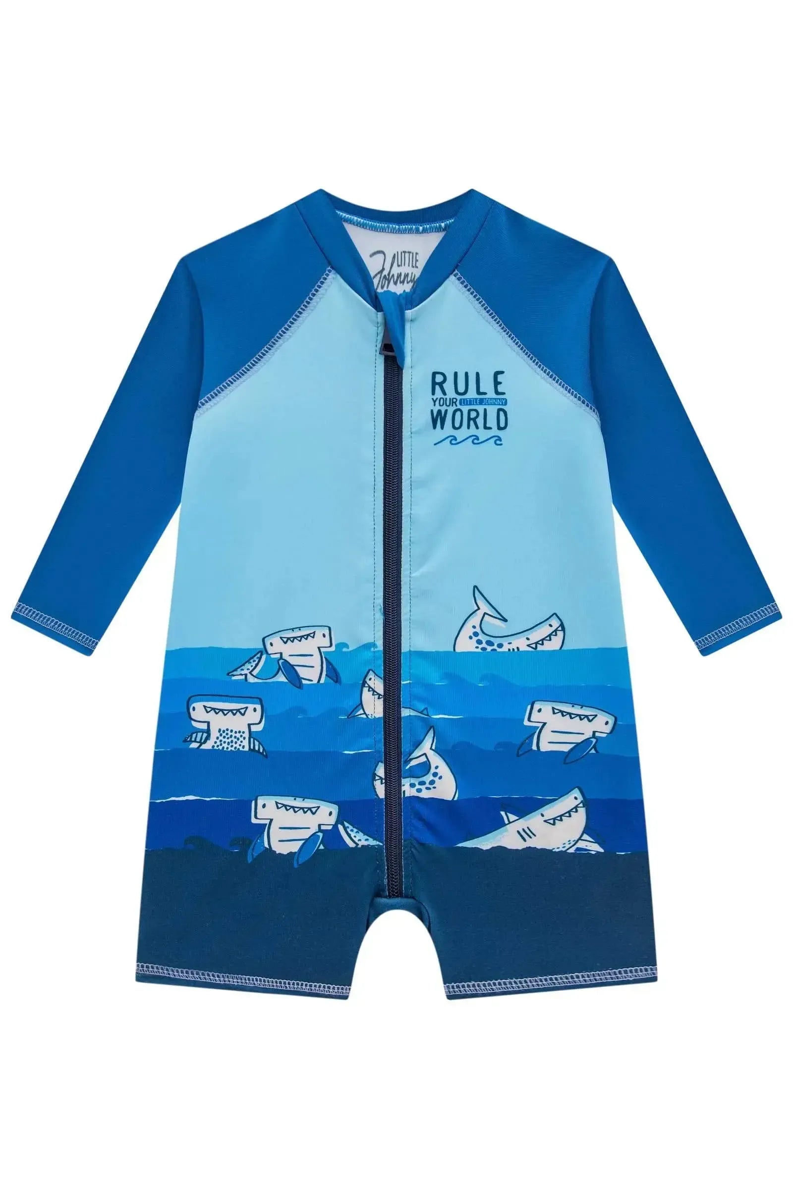 Macacão em Malha Uv Dry com Proteção UV50+ 85352 Johnny Fox Bebê Menino