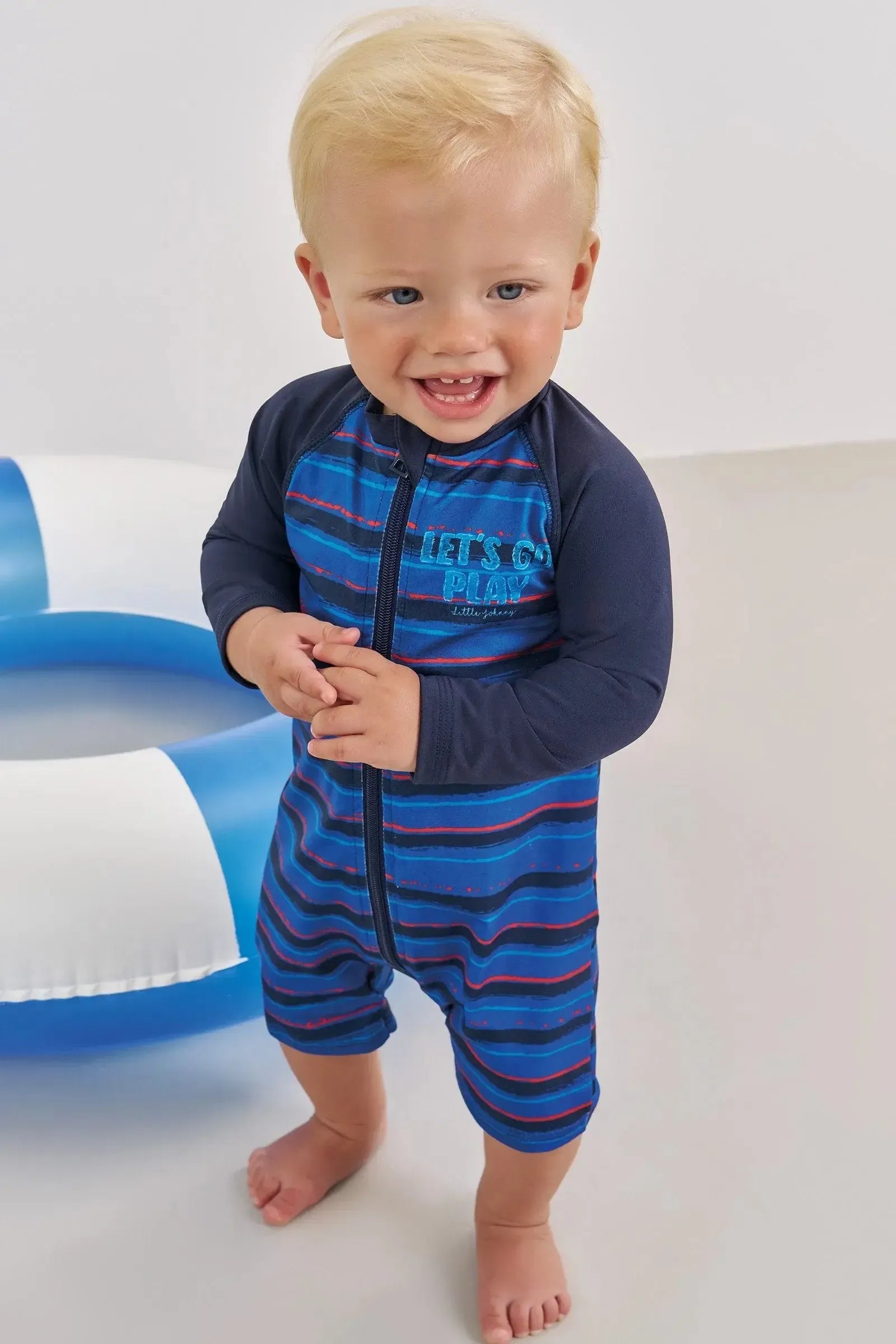 Macacão em Malha Uv Dry com Proteção UV50+ 88278 Johnny Fox Bebê Menino