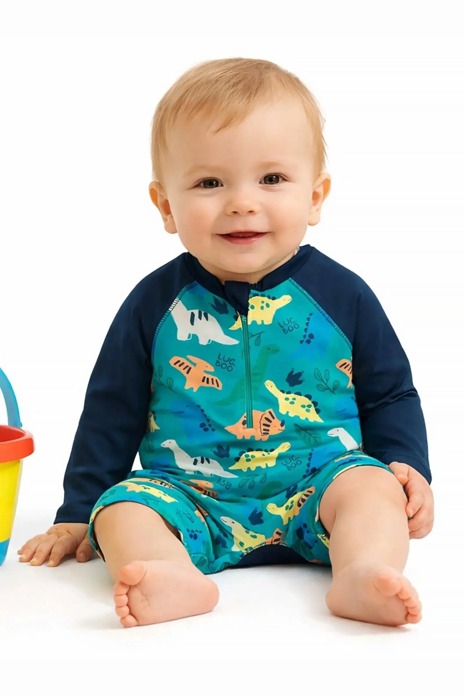 Macacão em Malha UV Dry com Proteção UV50+ 95476 LucBoo Bebê Menino