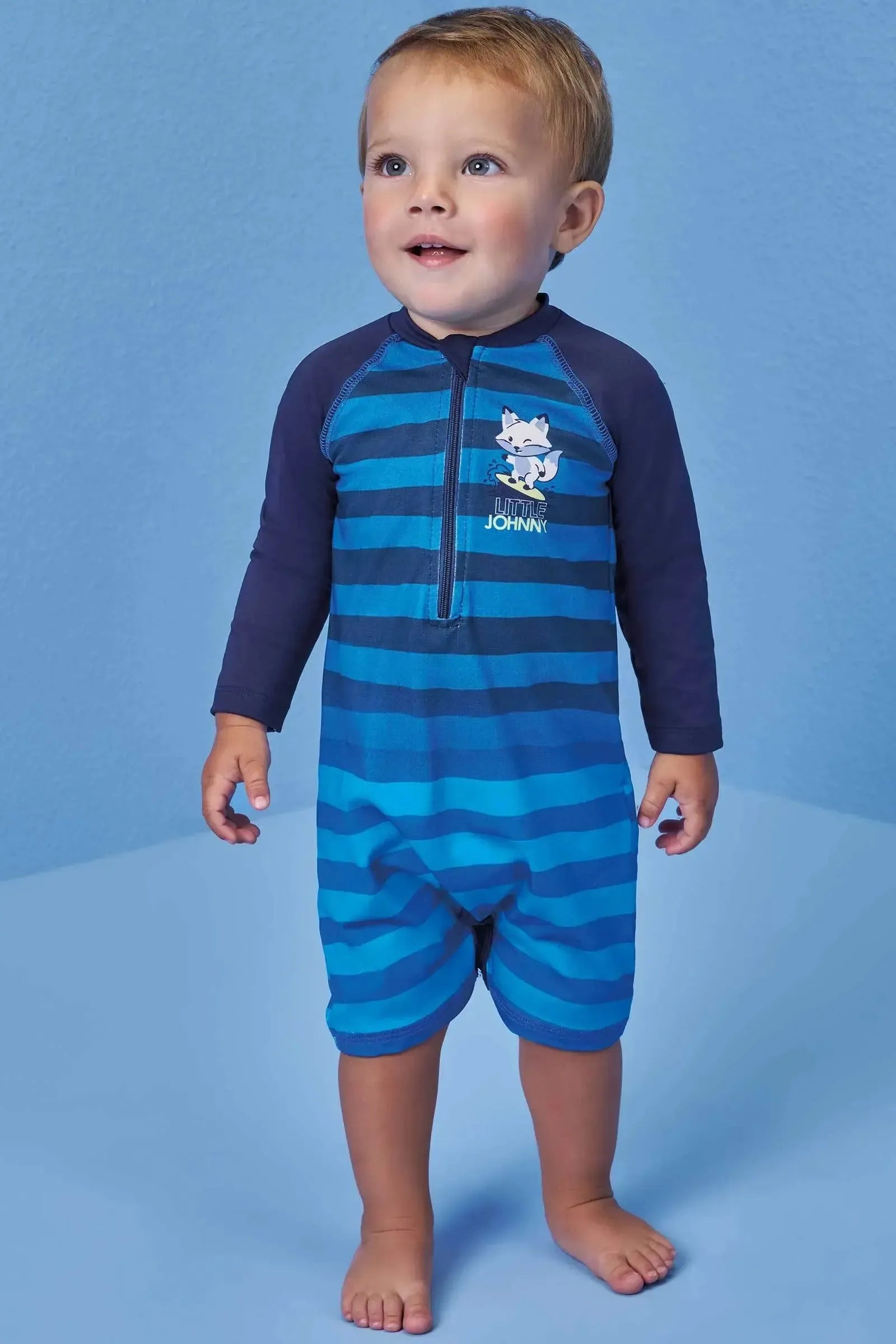 Macacão em Malha Uv Dry com Proteção UV50+ 99543 Johnny Fox Bebê Menino