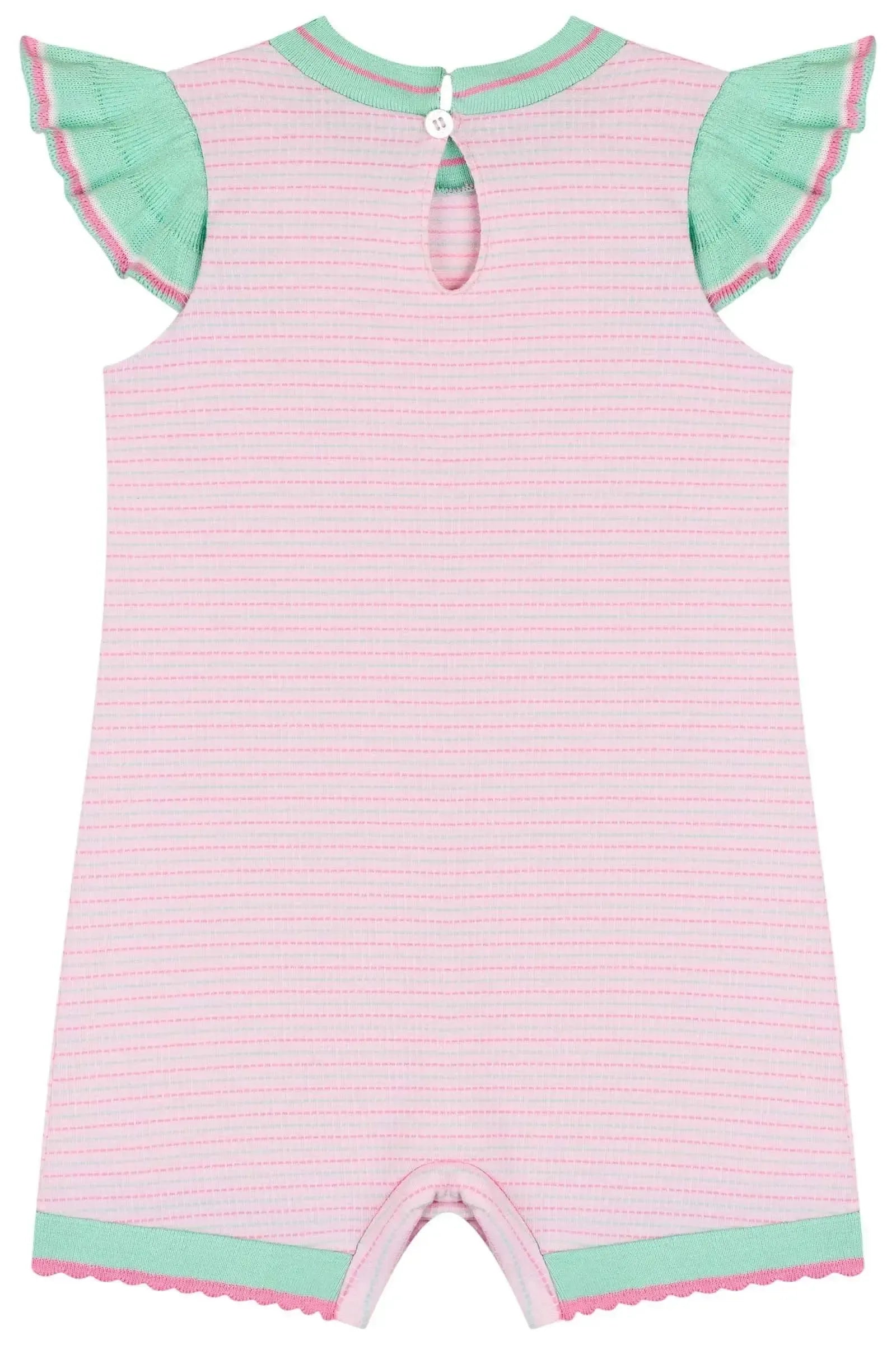 Macaquinho em Cotton Listrado 85779 Kukiê Bebê Menina