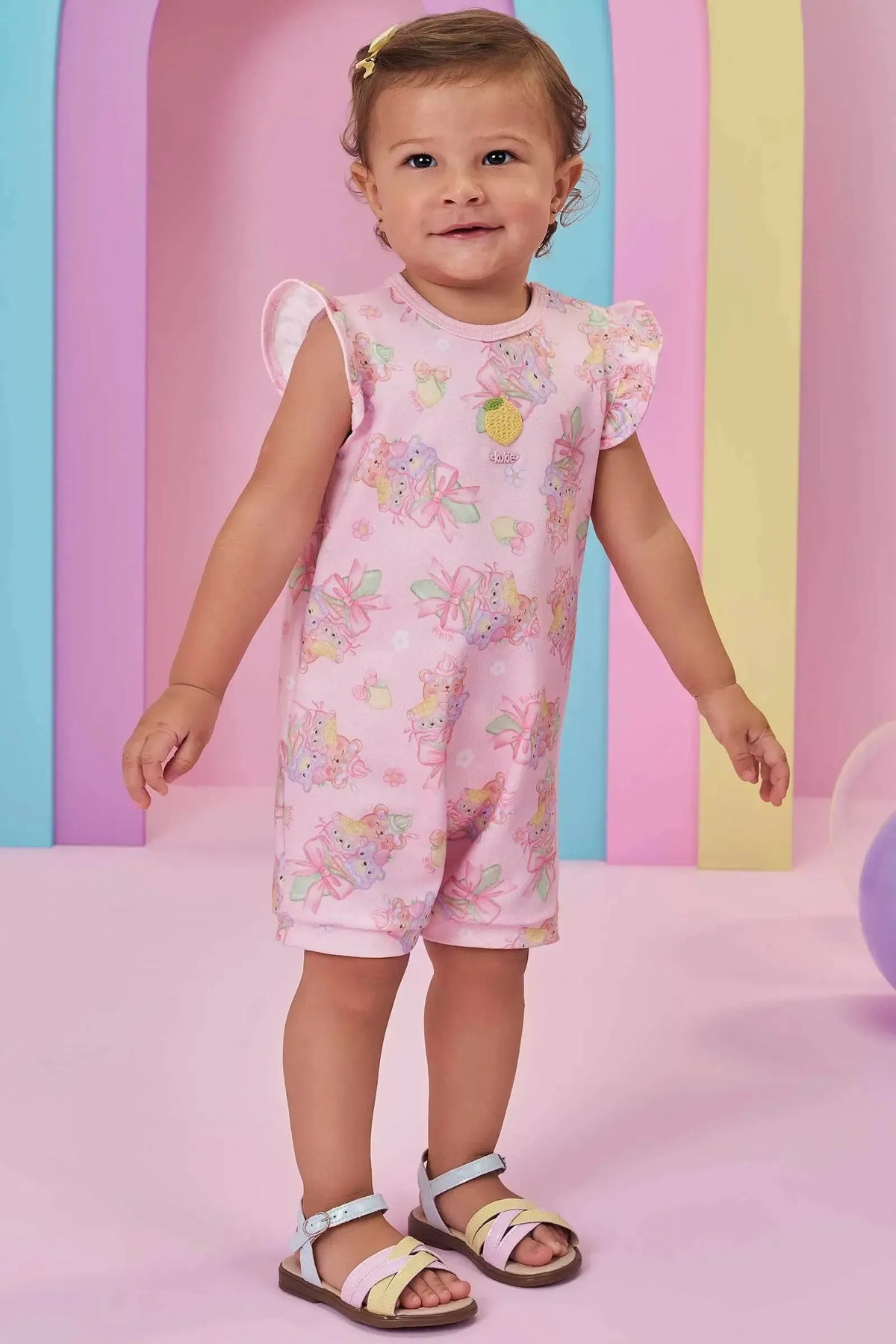 Macaquinho em Molecotton 98411 Kukiê Bebê Menina