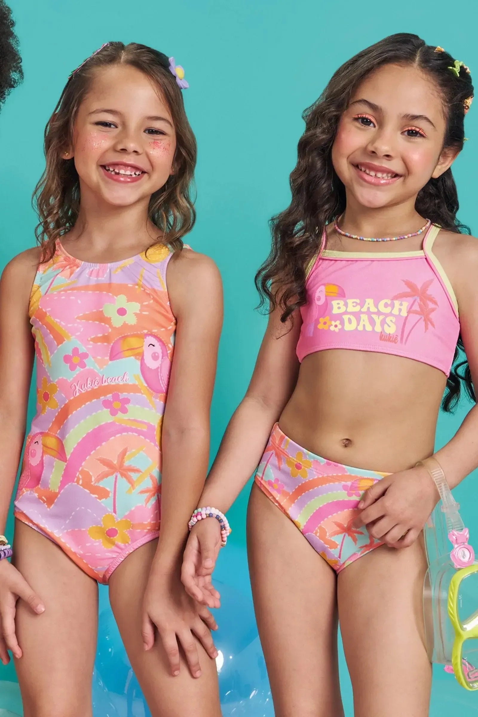 Maiô em Malha com Proteção UV 50+ 83575 Kukiê Infantil Menina