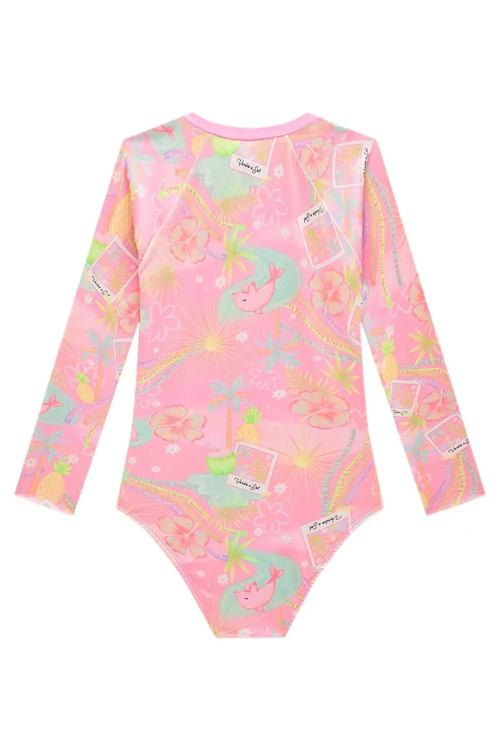 Maiô em Malha com Proteção UV50+ 99083 Kukiê Infantil Menina