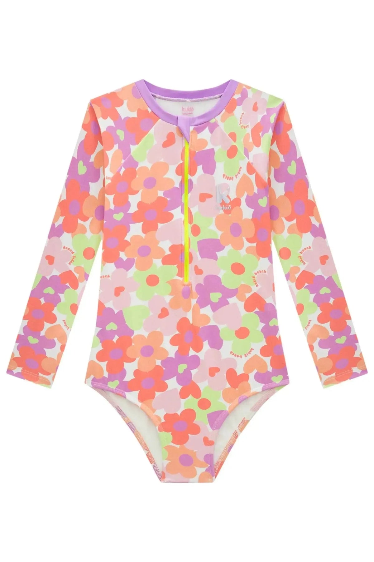 Maiô em Malha com Proteção UV50+ 99448 Kukiê Infantil Menina