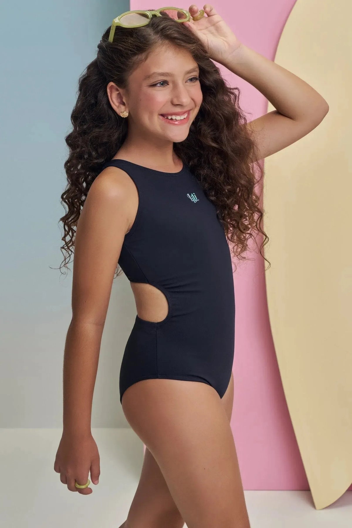 Maiô em Malha Poliamida com Proteção UV 50+ 99380 Lilimoon Teen Menina
