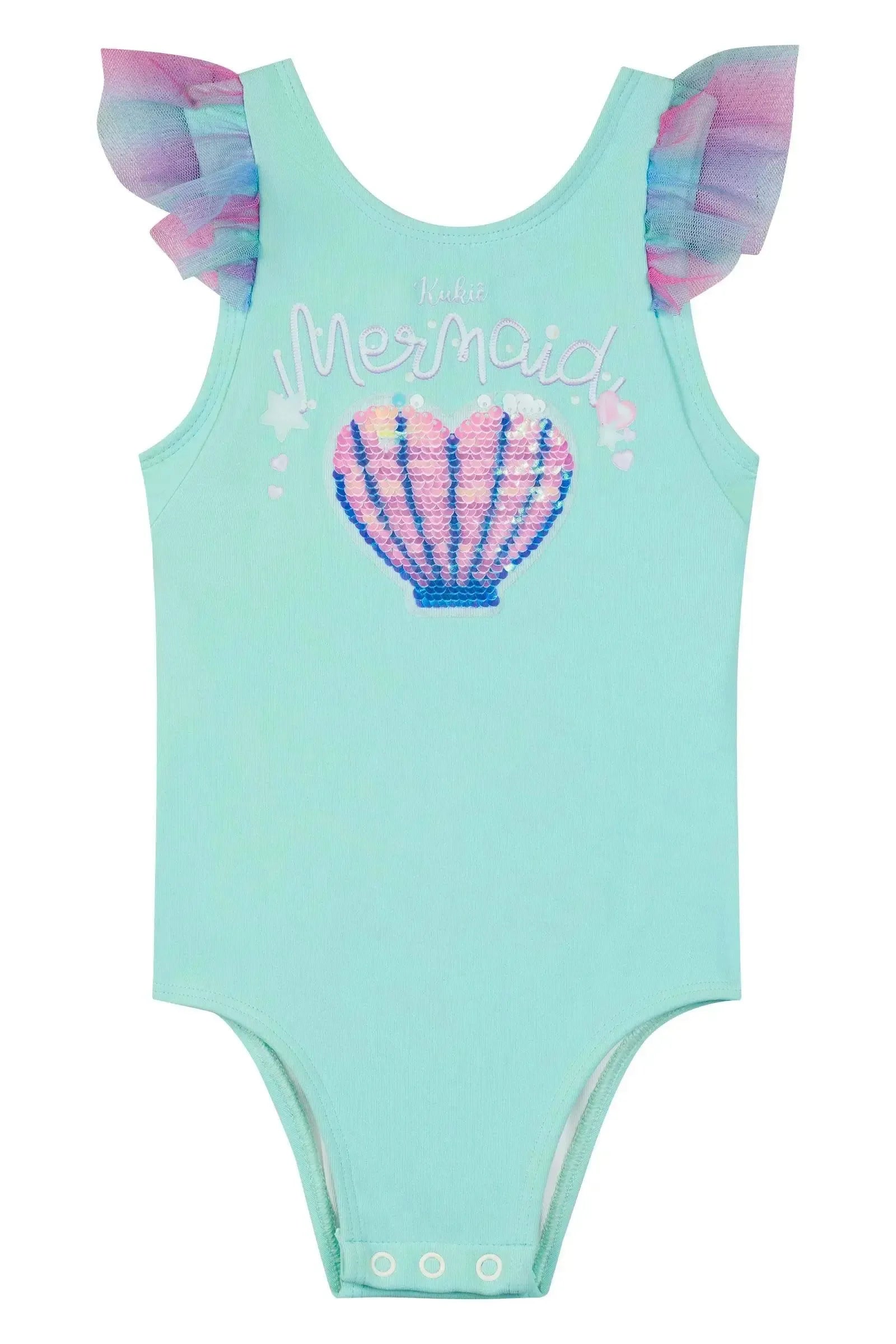 Maiô em Malha Poliamida com Proteção UV50+ 87753 Kukiê Bebê Menina