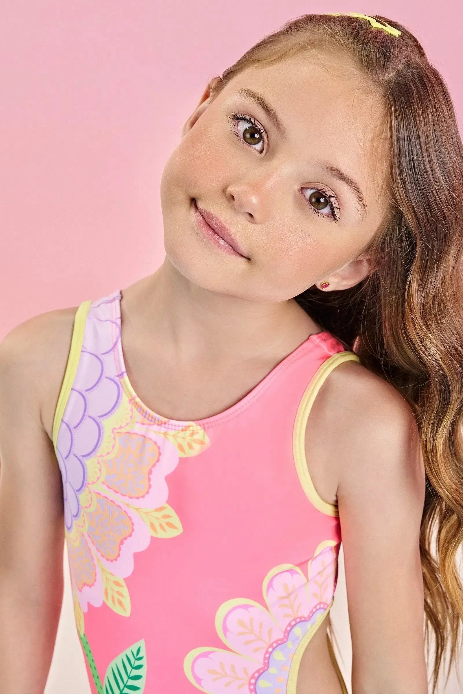 Maiô em Malha Uv Dry com Proteção Uv 50+ 84476 Infanti Infantil Menina