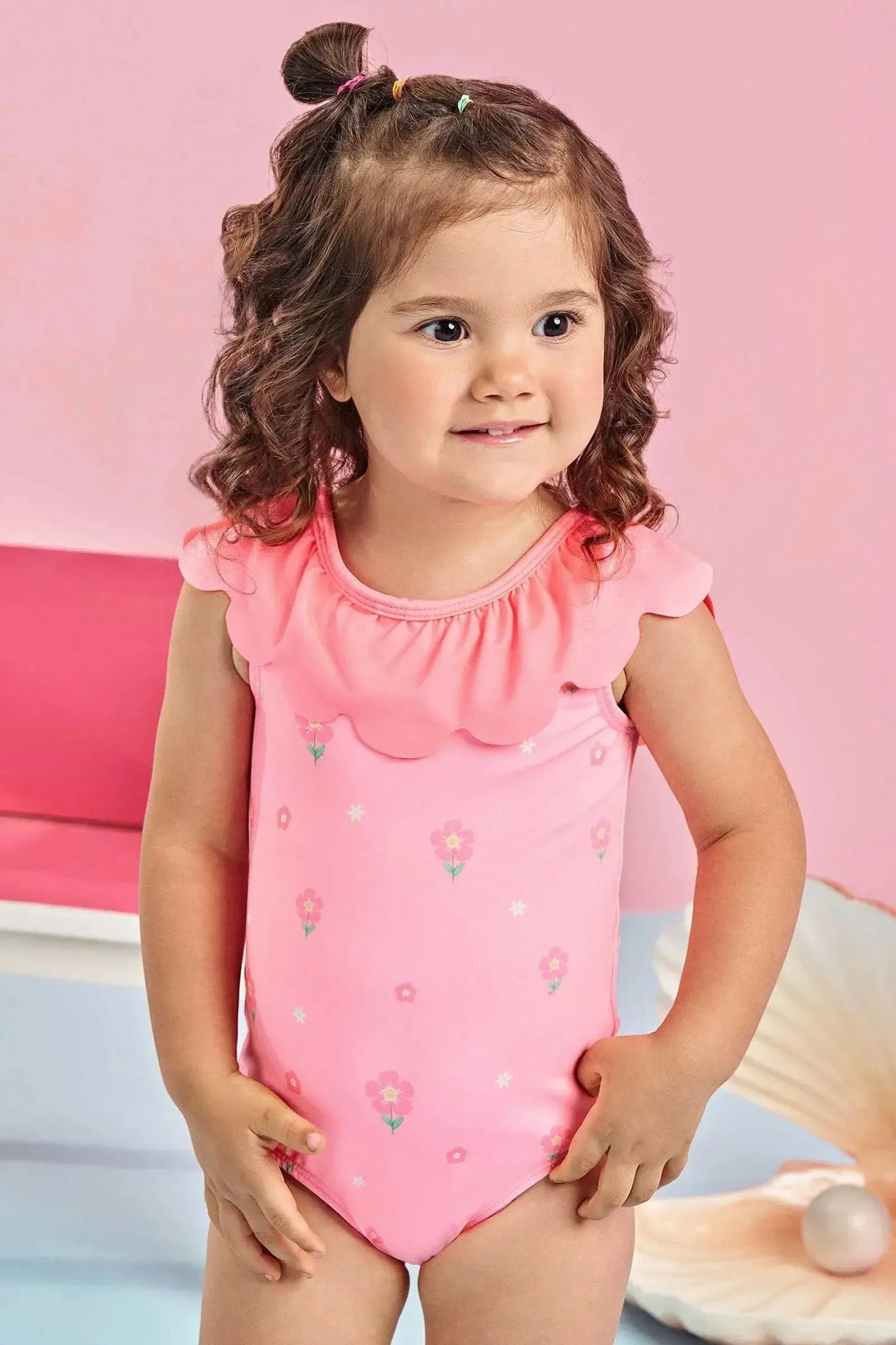 Maiô em Malha Uv Dry com Proteção Uv 50+ 84810 Infanti Bebê Menina