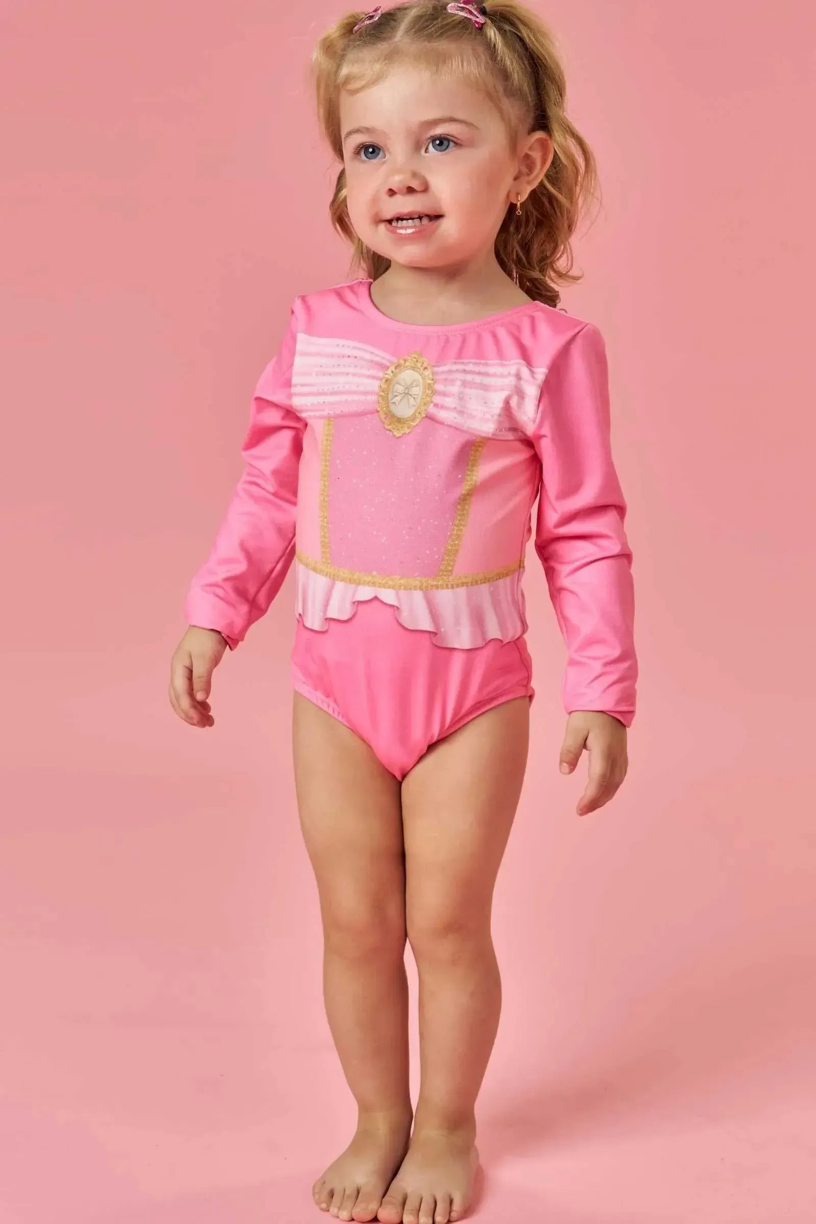 Maiô em Malha UV Dry com Proteção UV 50+ 87817 Infanti Bebê Menina