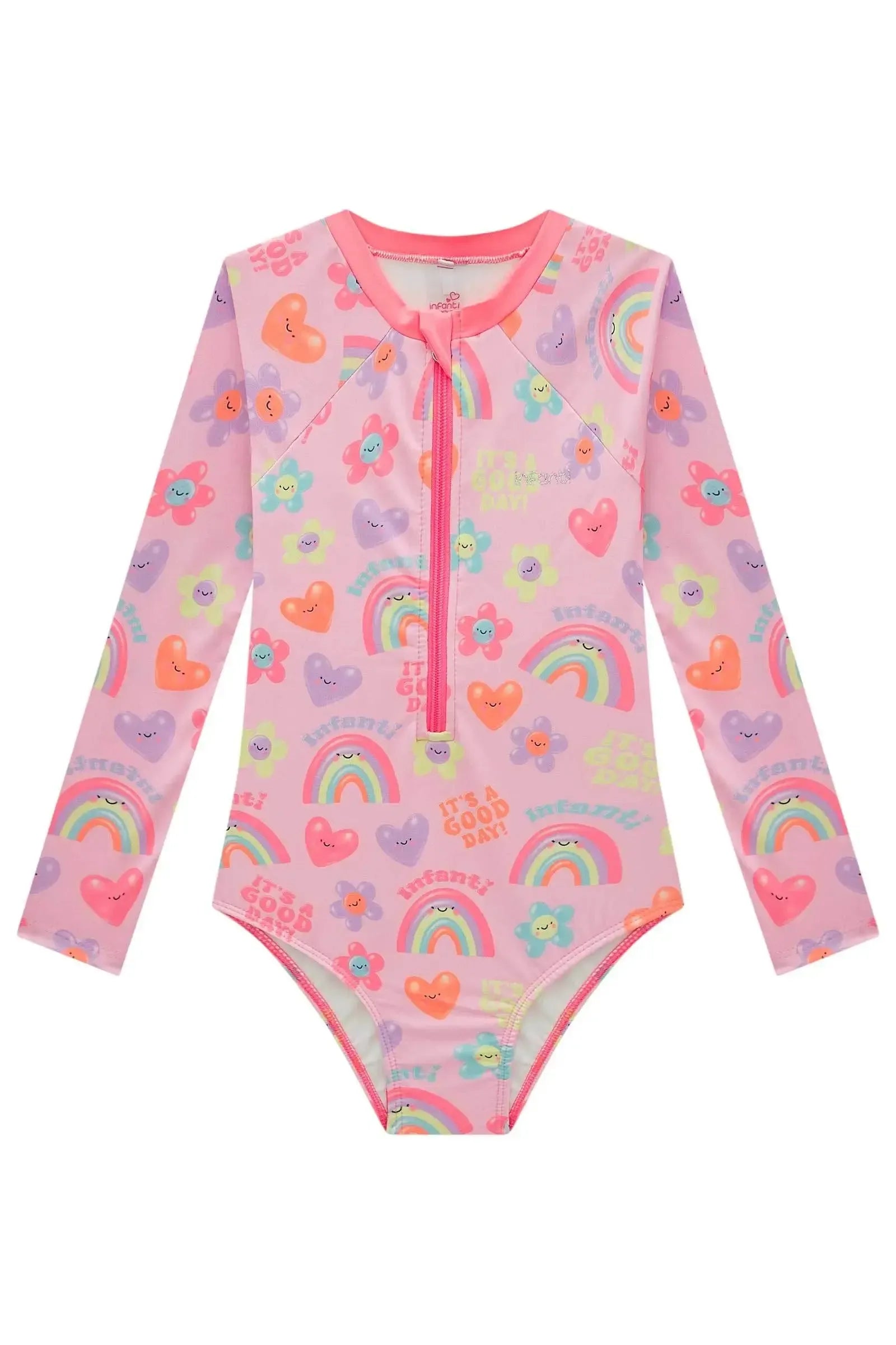 Maiô em Malha UV Dry com Proteção UV 50+ 93163 Infanti Infantil Menina