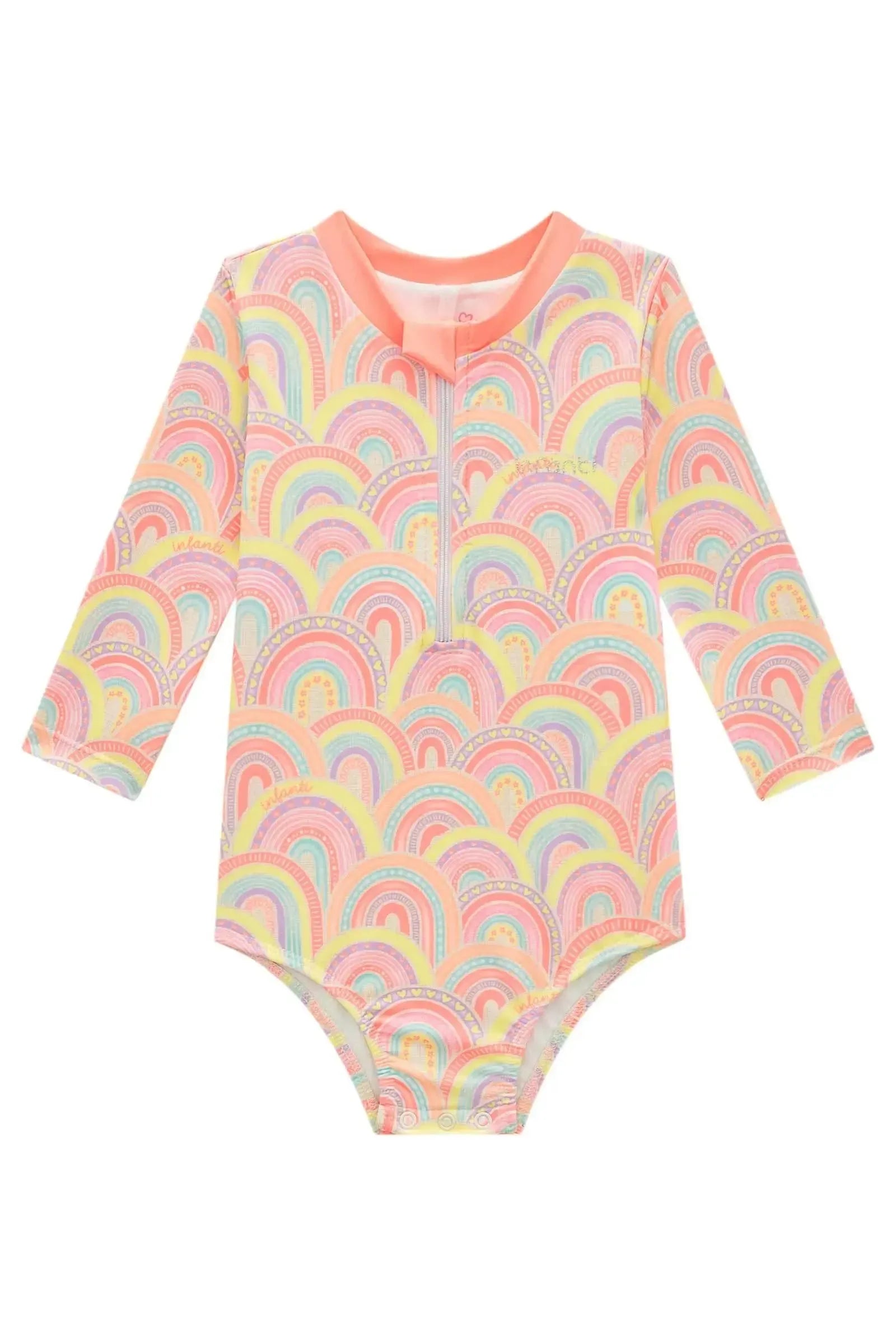 Maiô em Malha UV Dry com Proteção UV 50+ 93185 Infanti Bebê Menina