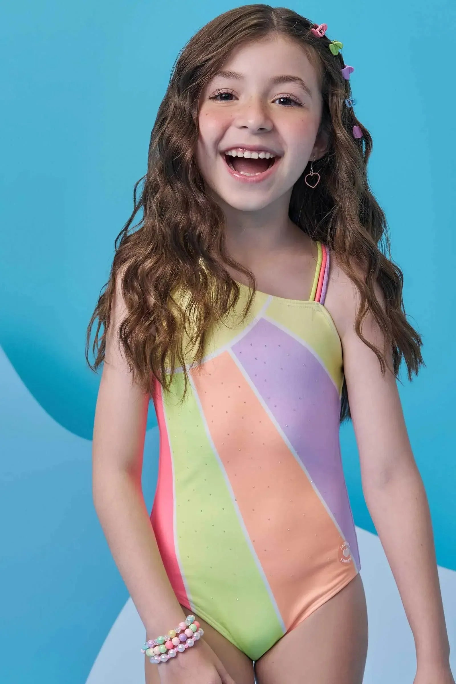 Maiô em Malha UV Dry com Proteção UV 50+ 98391 Infanti Infantil Menina