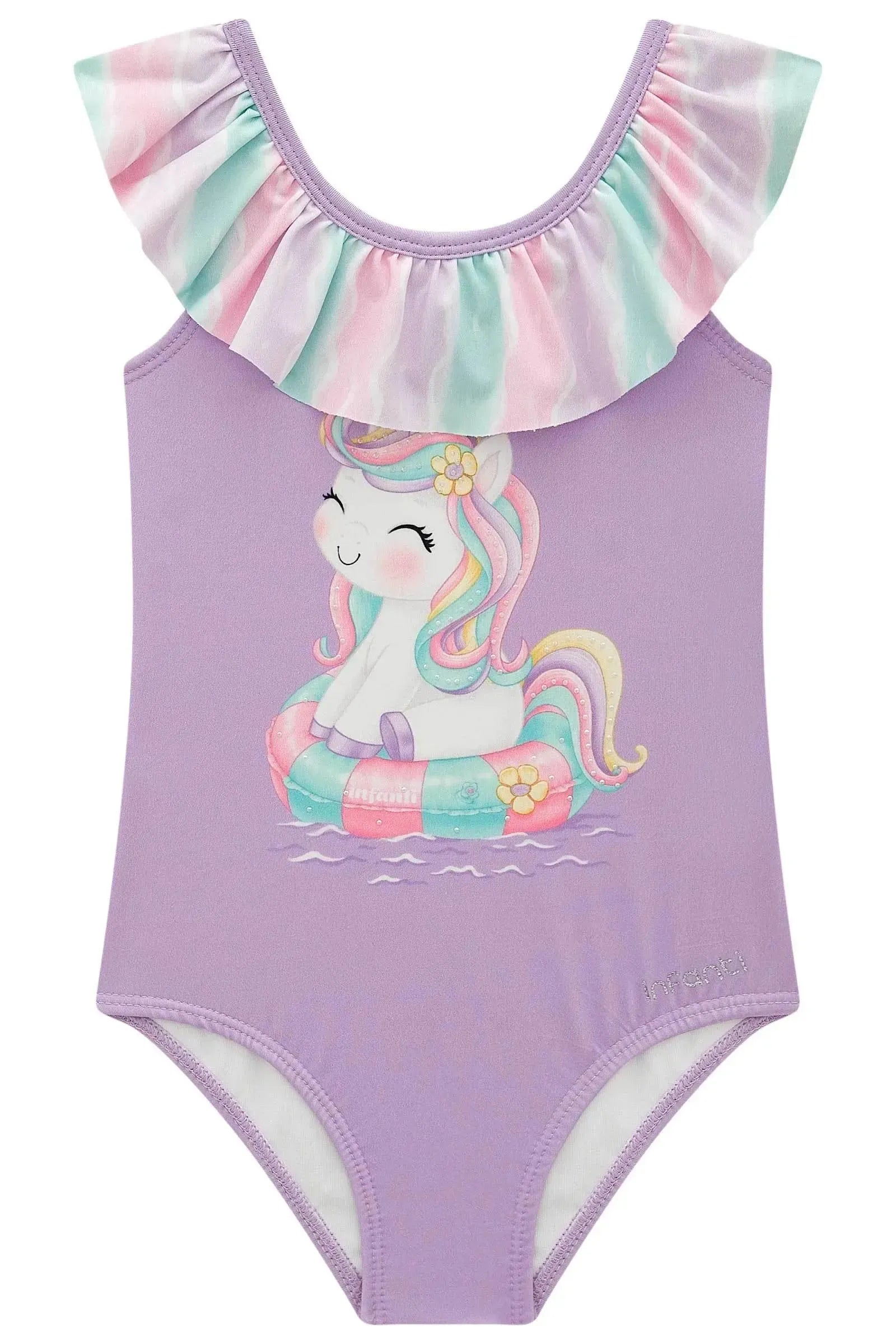 Maiô em Malha UV Dry com Proteção UV 50+ 98413 Infanti Infantil Menina