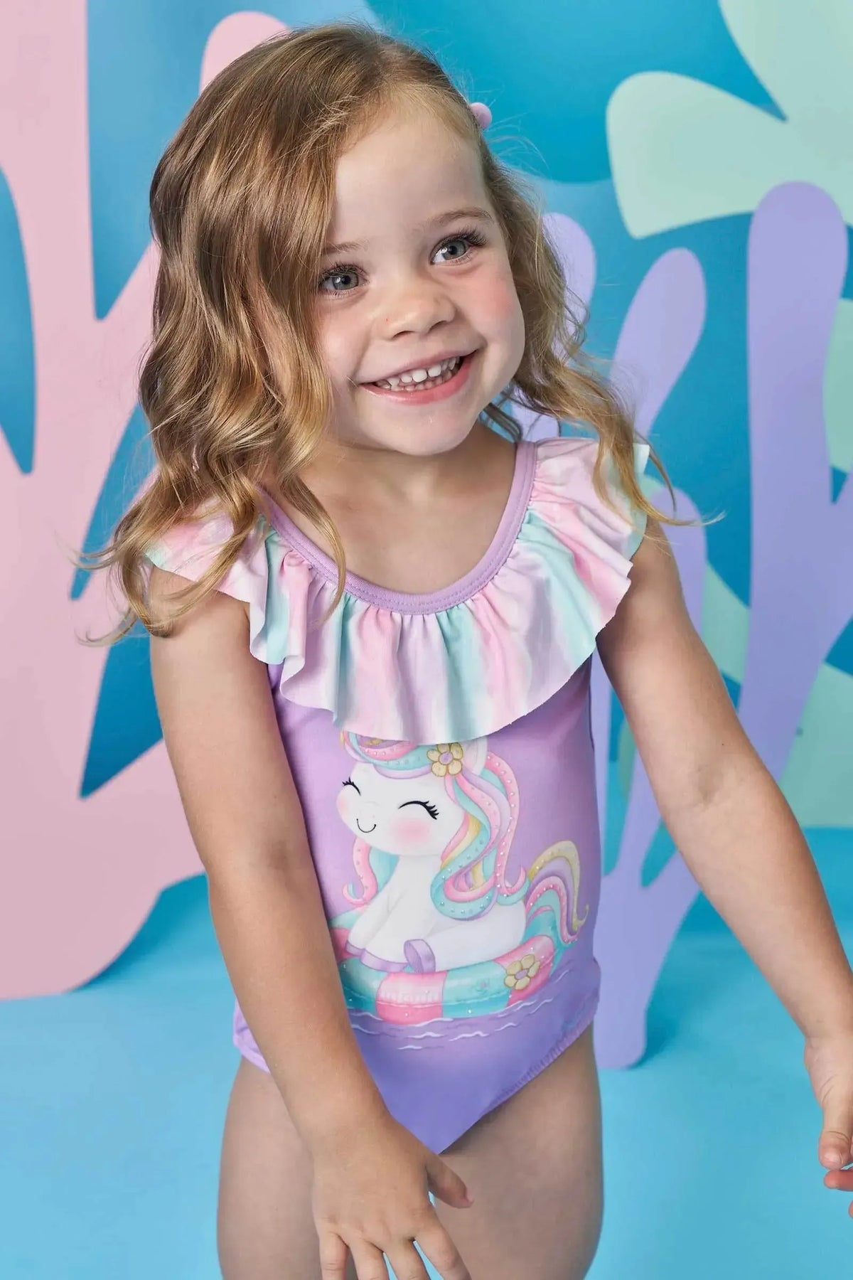 Maiô em Malha UV Dry com Proteção UV 50+ 98413 Infanti Infantil Menina