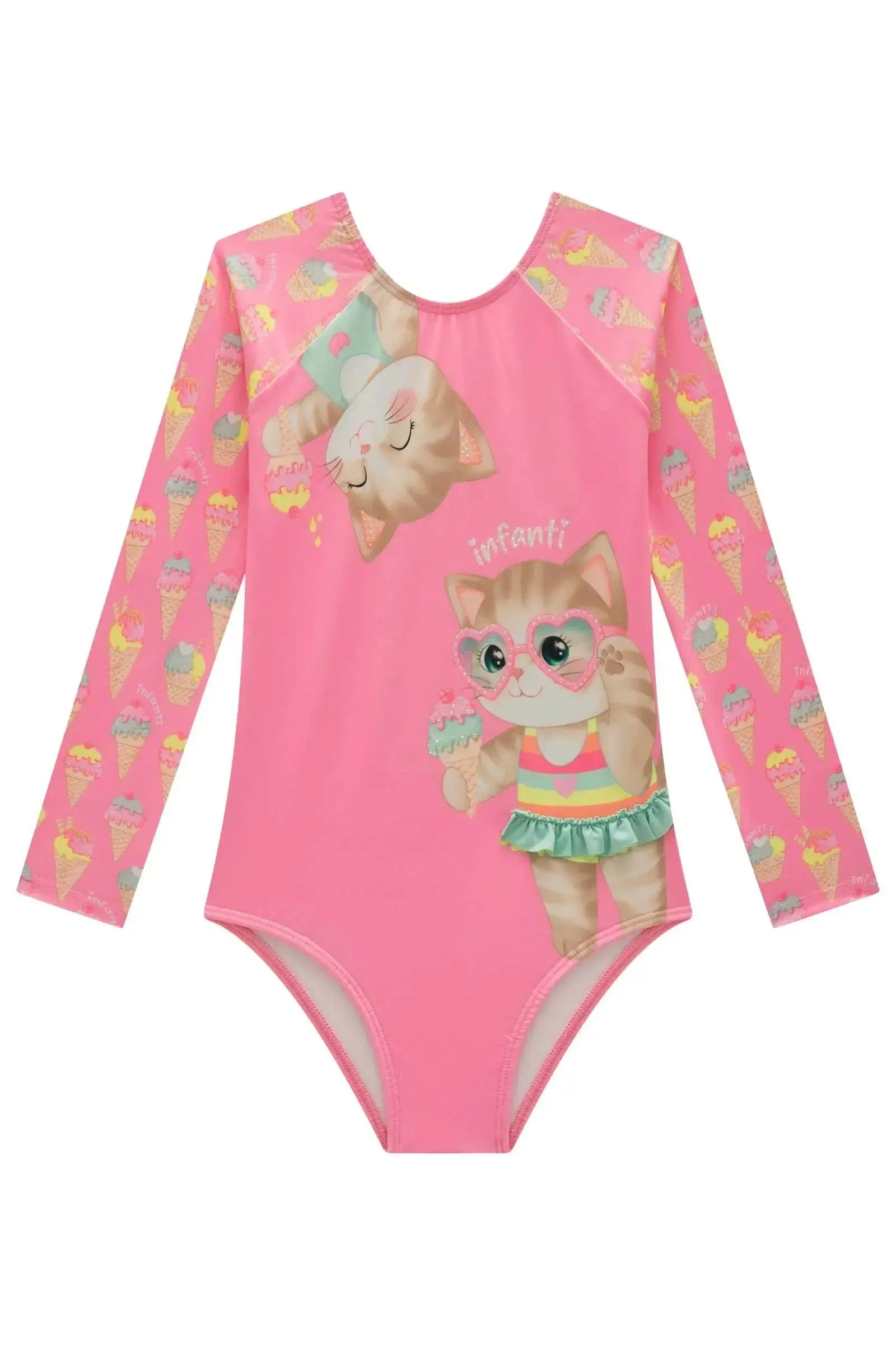Maiô em Malha UV Dry com Proteção UV 50+ 99178 Infanti Infantil Menina