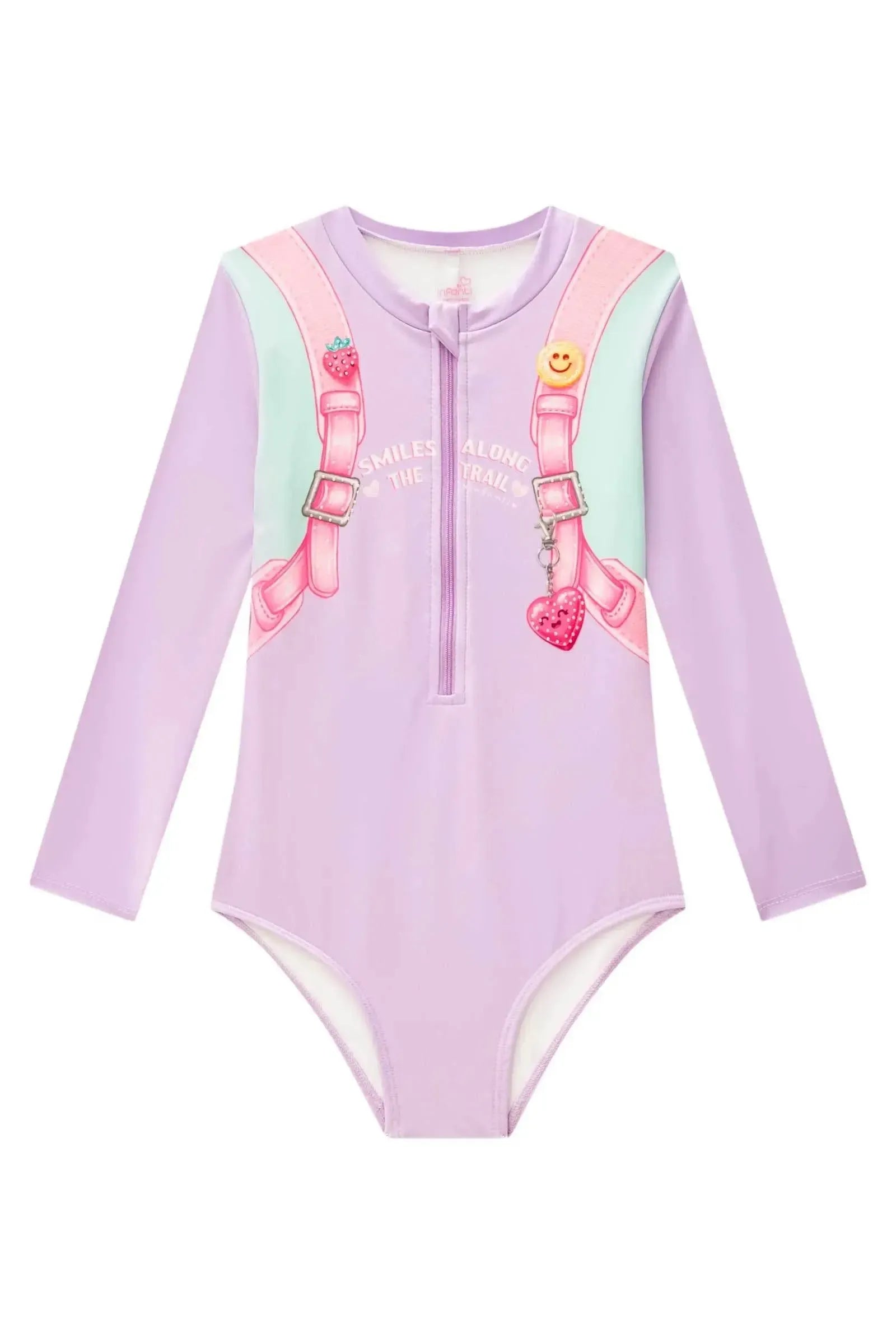 Maiô em Malha UV Dry com Ptoteção UV 50+ 87789 Infanti Infantil Menina