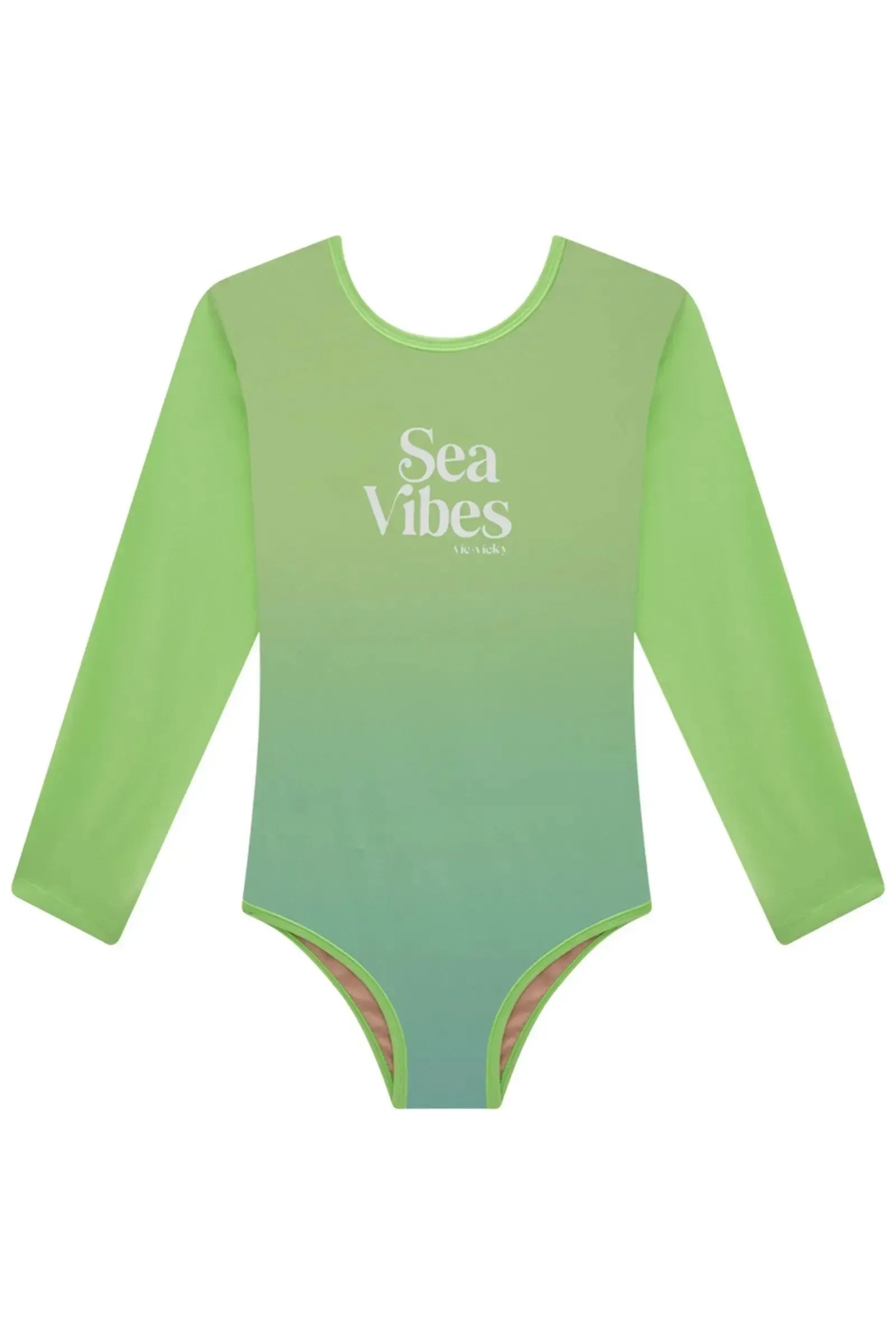 Maiô Manga Longa em Malha Uv 50+ 84327 Vic&Vicky Teen Menina