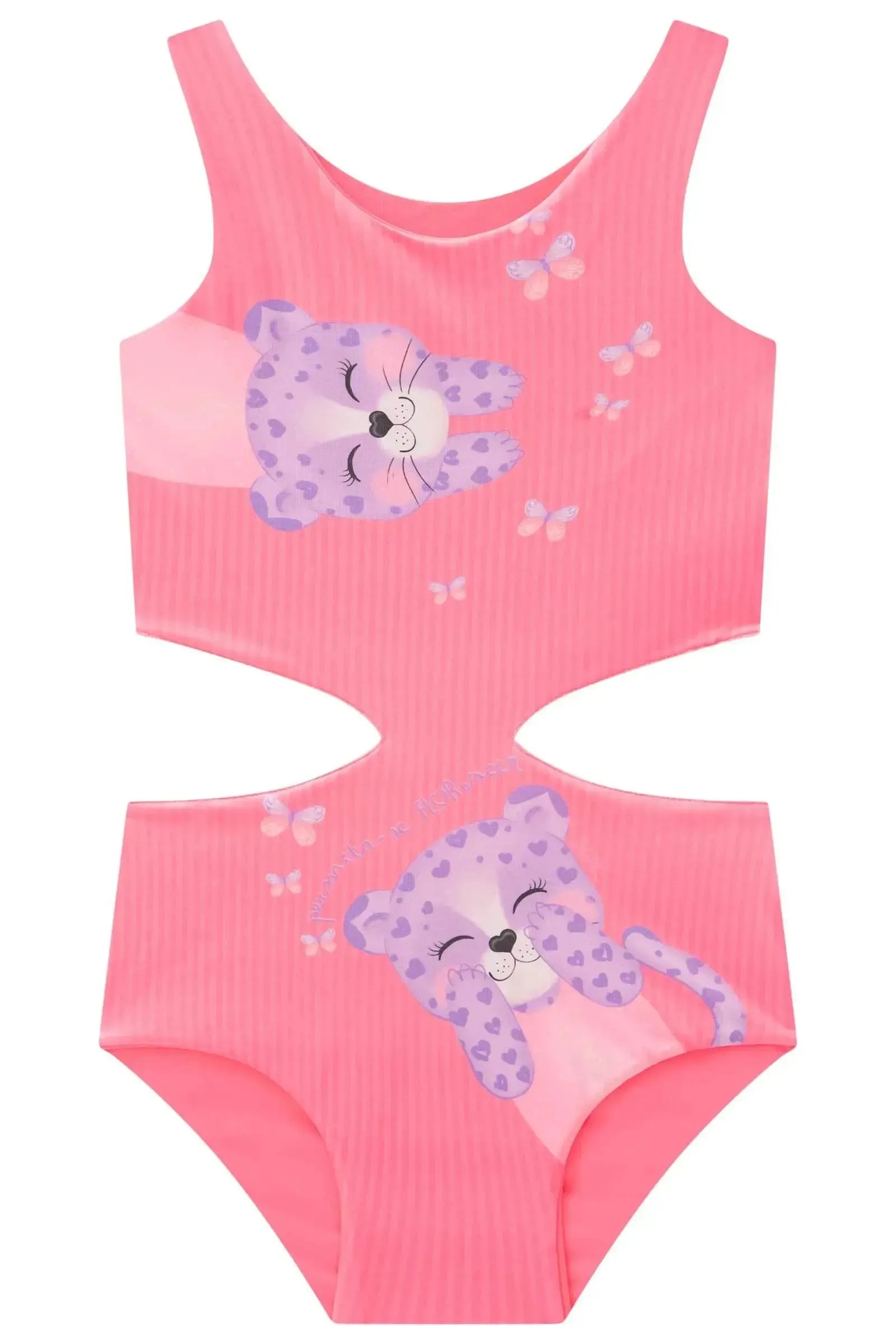 Maiô Reversível em Malha UV Dry com Proteção 50+ 88921 Infanti Infantil Menina