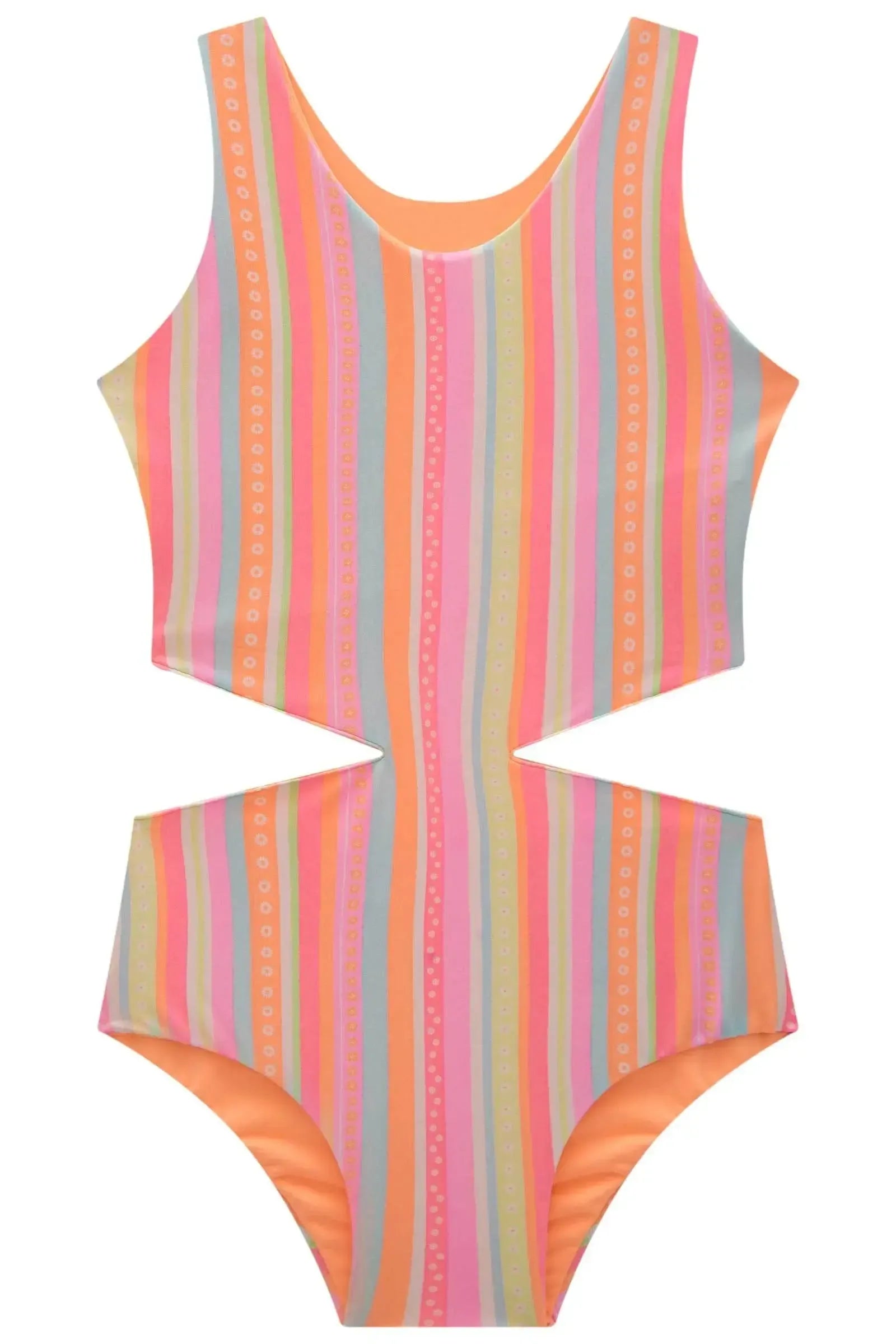 Maiô Reversível em Malha Uv Dry com Proteção Uv 50+ 84530 Infanti Infantil Menina