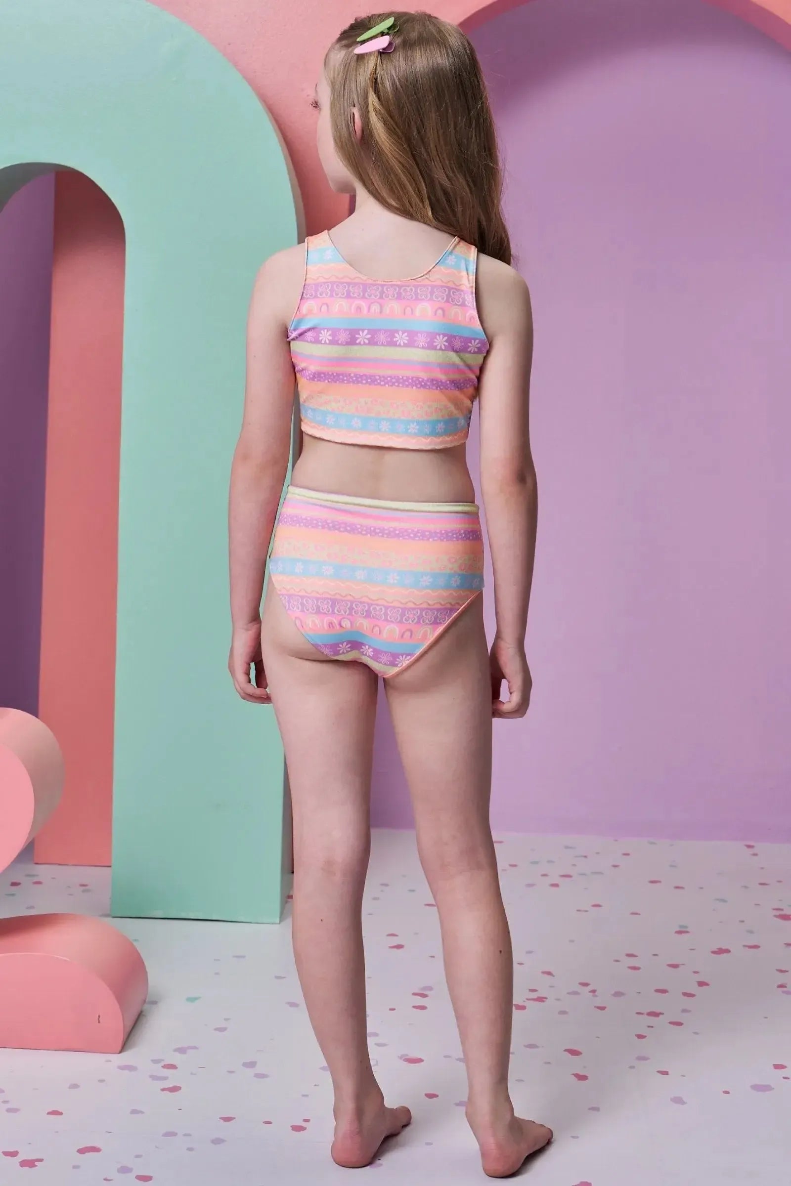Maiô Reversível em Malha UV Dry com Proteção UV 50+ 95925 Infanti Infantil Menina